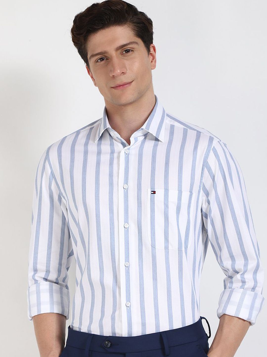 Tommy Hilfiger Men Relaxed Opaque Striped Casual Shirt-picture-21