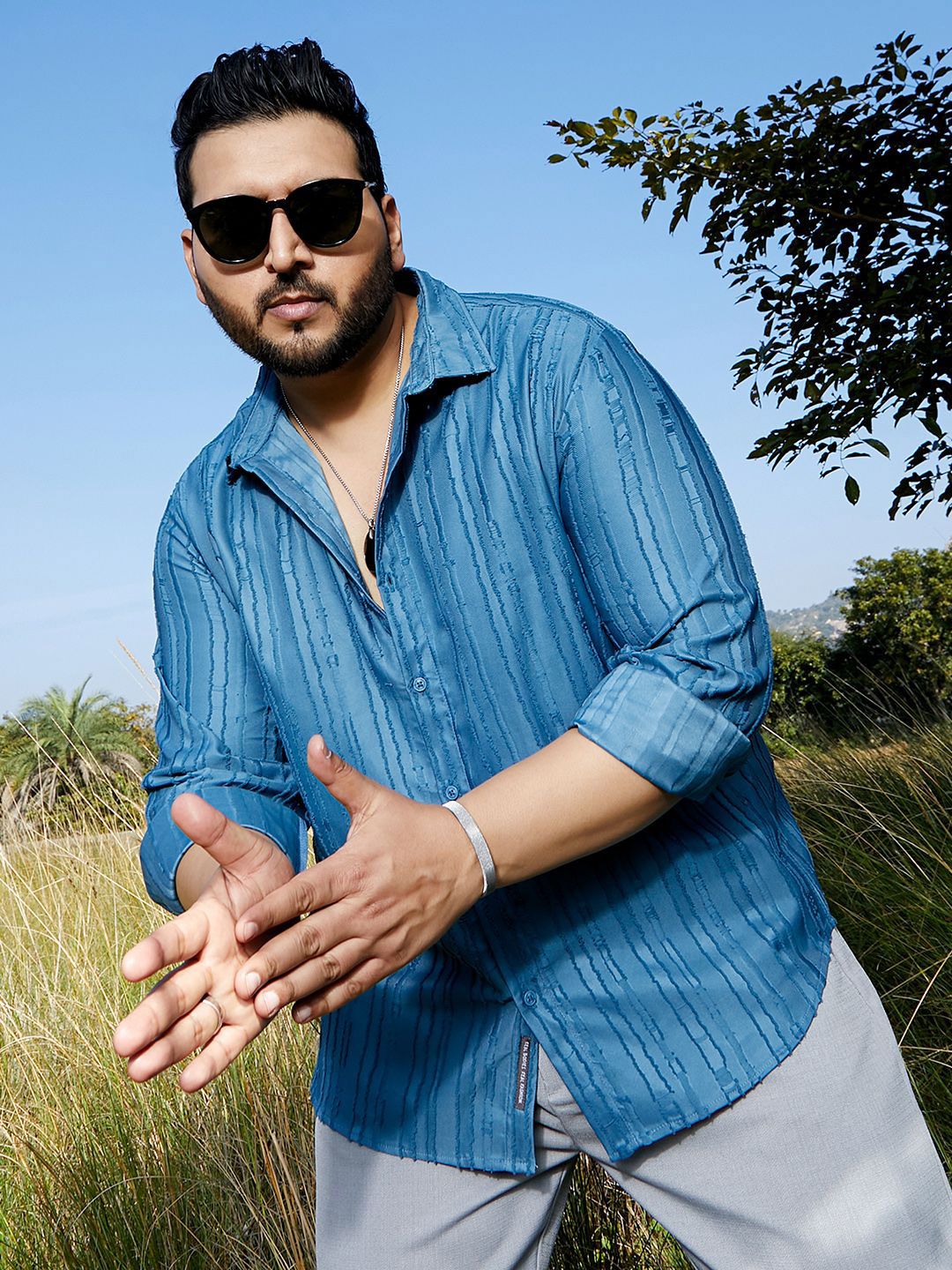 Instafab Plus Men Comfort Opaque Casual Shirt-picture-25