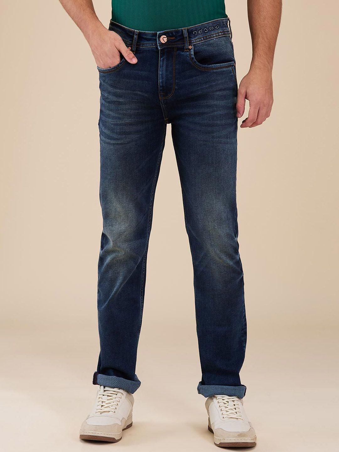 Being Human Men Classic Light Fade Stretchable Jeans-picture-41