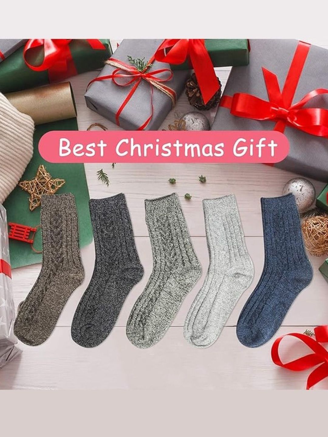 EL REGALO Women Pack Of 5 Calf Length Socks-picture-40