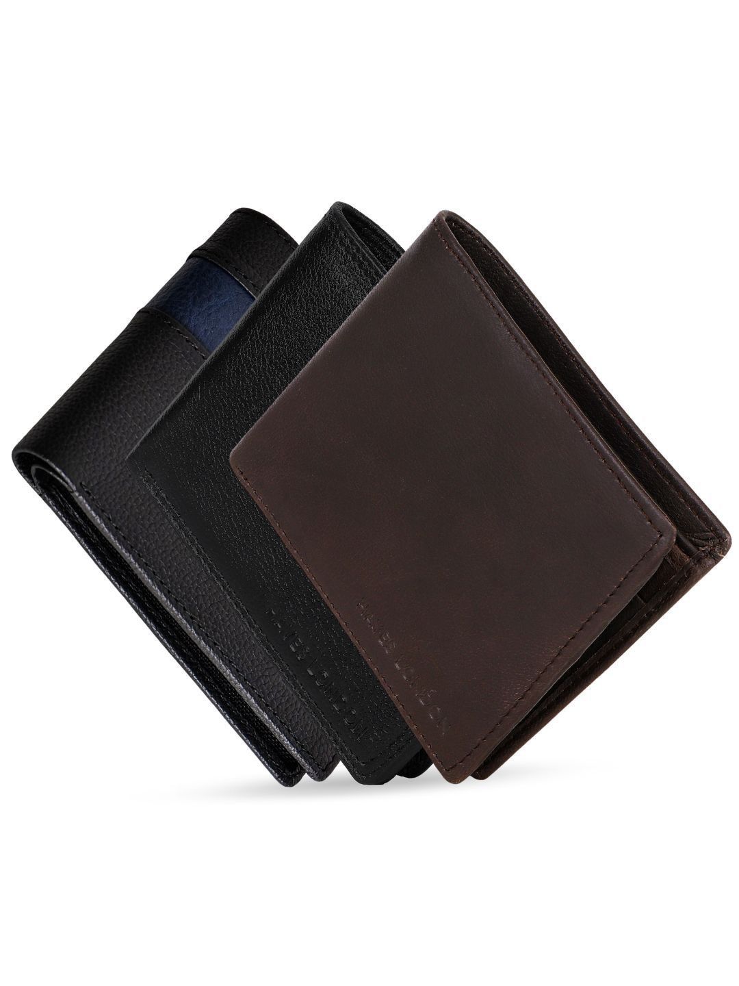 Hayes London Men Wallets Pack of 3 Genuine Leather with RFID Blocking-picture-46