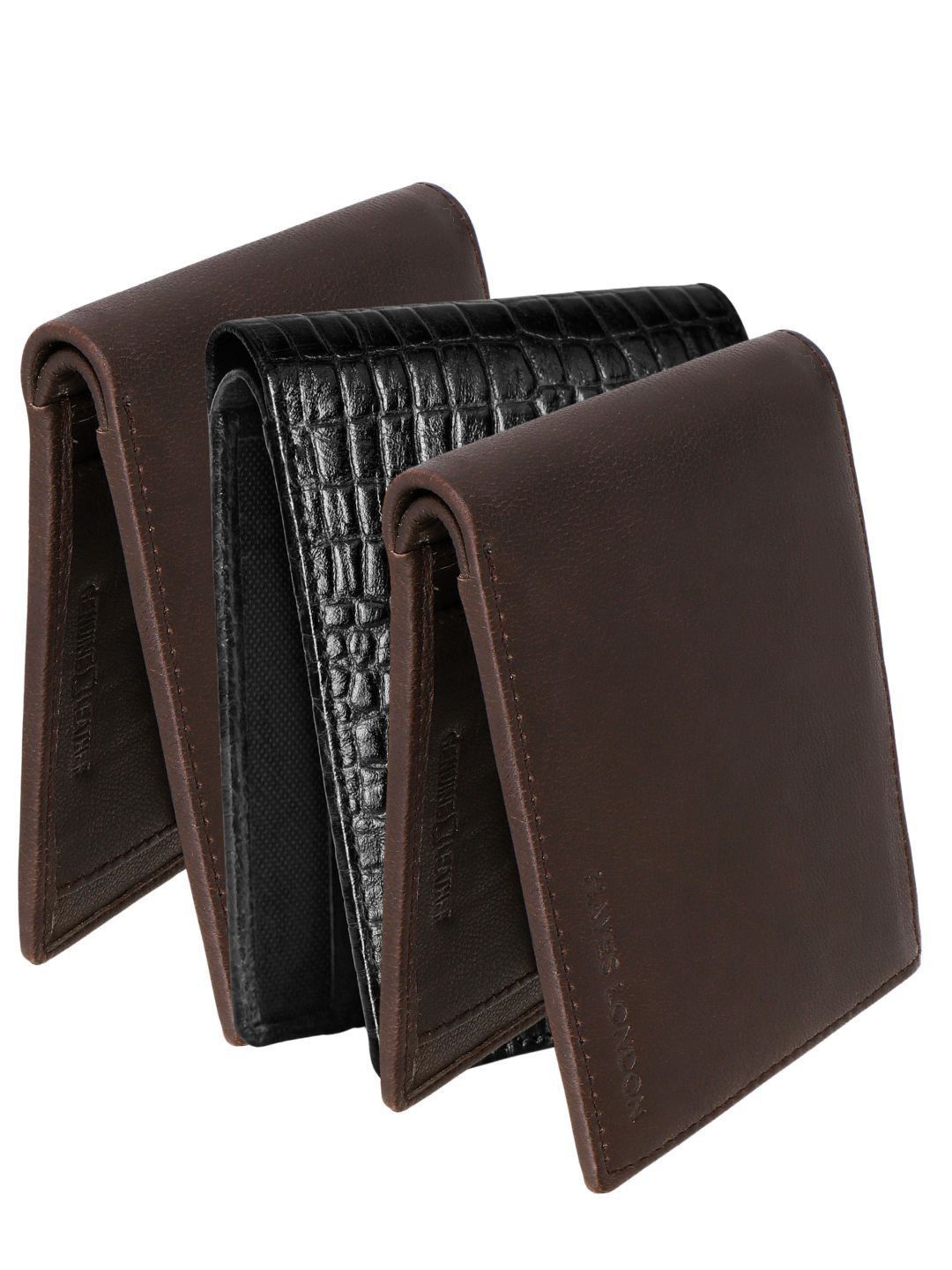 Hayes London Men Wallets Pack of 3 Genuine Leather with RFID Blocking-picture-11
