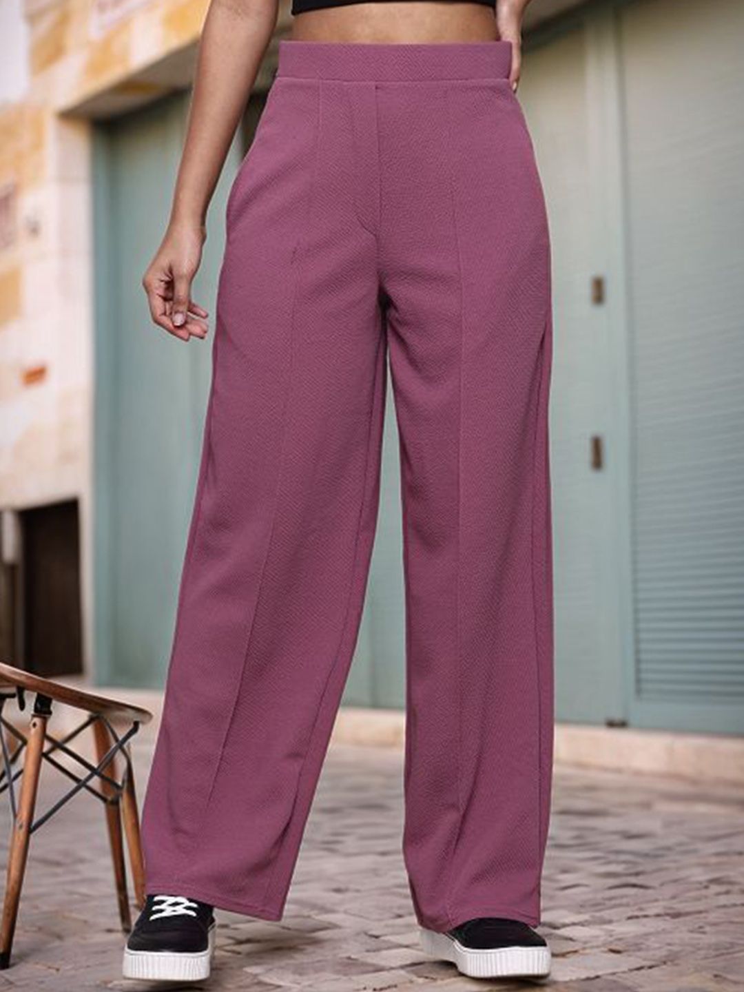 DressBerry Women Smart High-Rise Wrinkle Free Trousers-picture-29