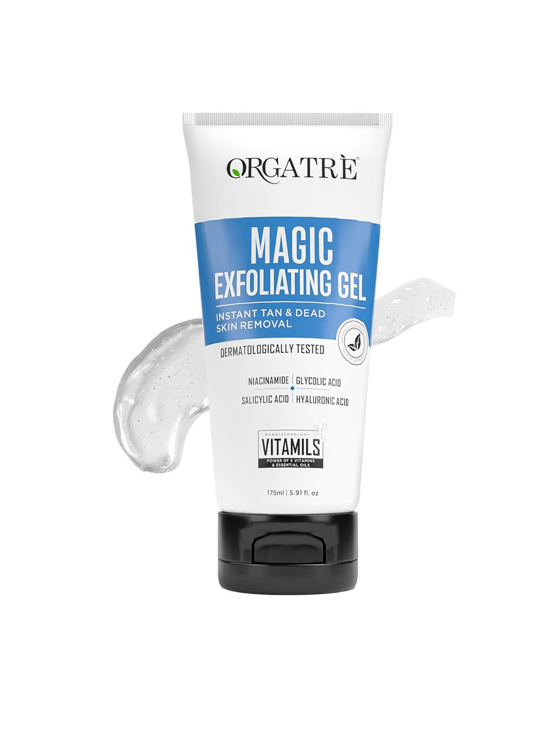 Orgatre Magic Exfoliating Gel With Aloevera For Instant Tan & Dead Skin Removal - 175 ml-image-31