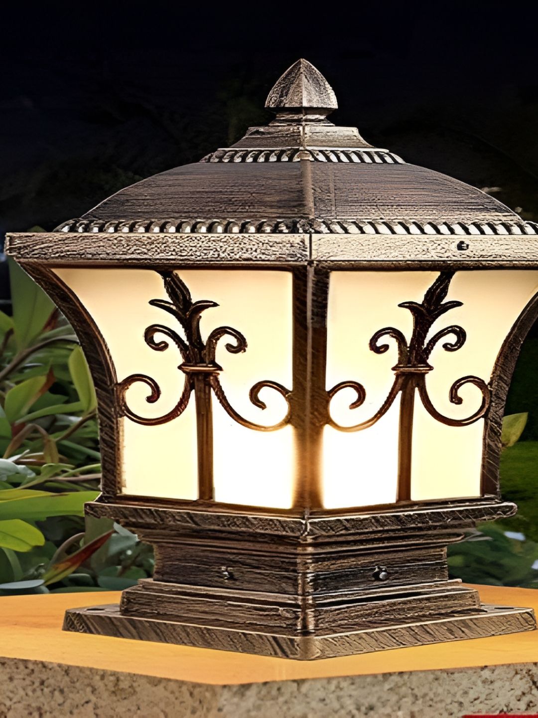 Areezo Metallic-Toned Outdoor Waterproof Gate Light-image-46