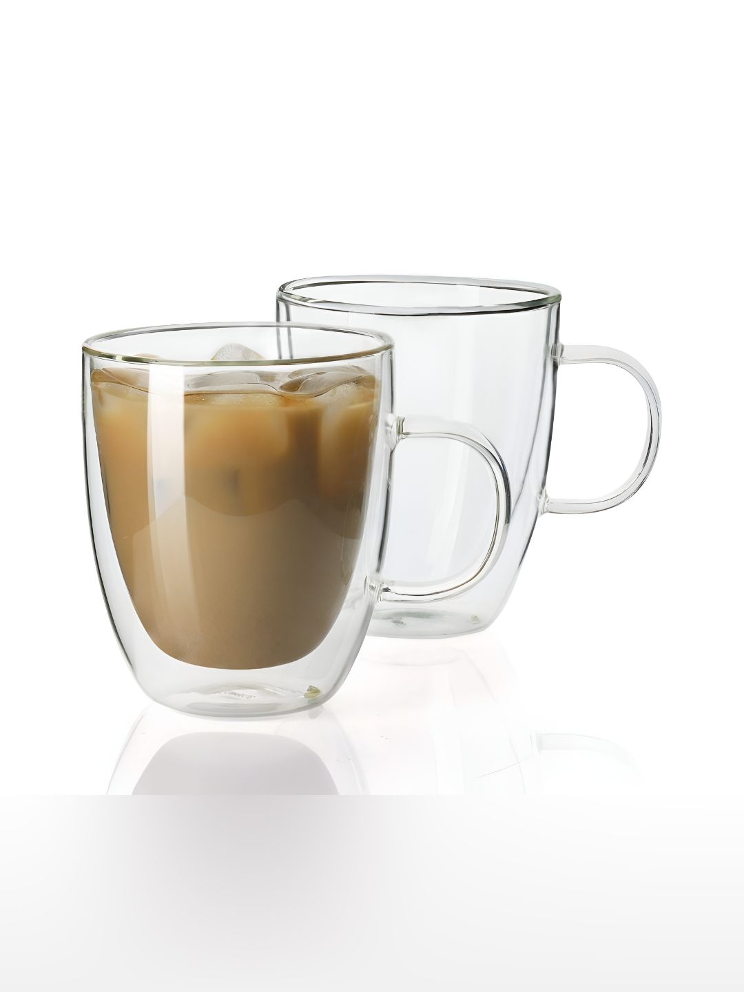 We3 Transparent Solid Glass Matte Mugs Set of Cups and Mugs-image-26