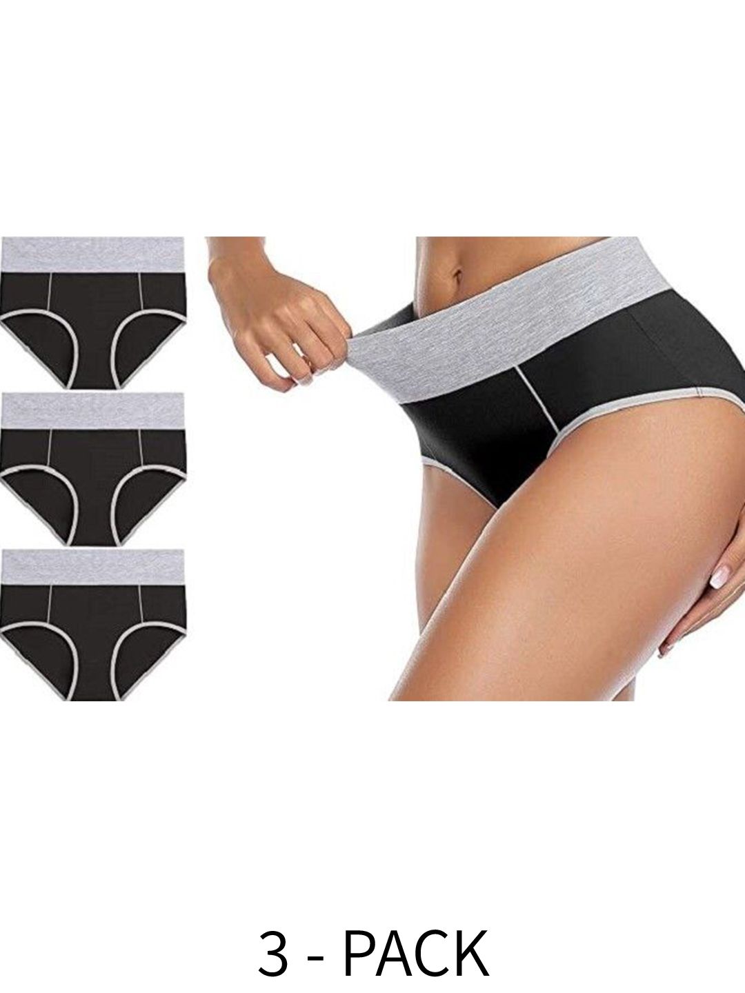 Diving Deep Women Pack Of 3 Cotton Hipster Briefs-picture-25