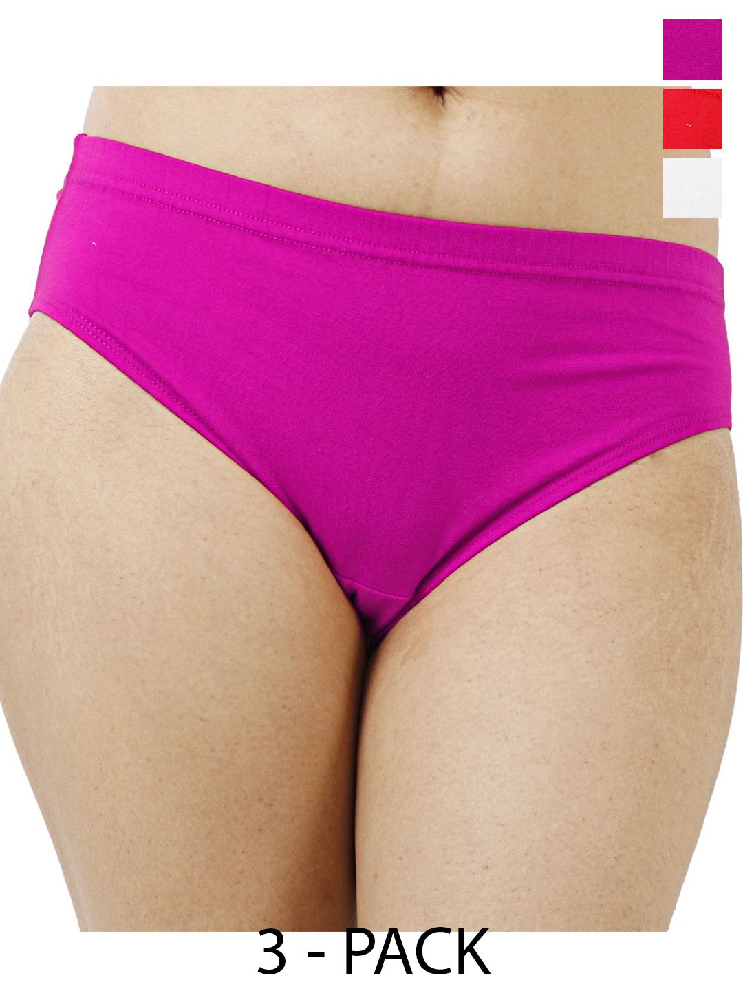 Diving Deep Women Pack of 3 Cotton Hipster Briefs-picture-36