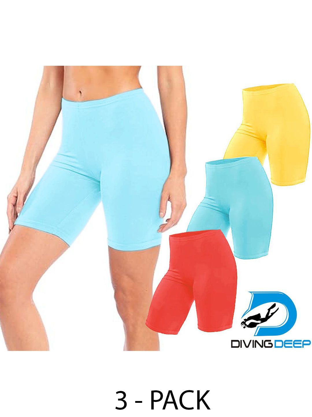 Diving Deep Women Pack of 3 Cotton Boy Shorts Briefs-picture-15