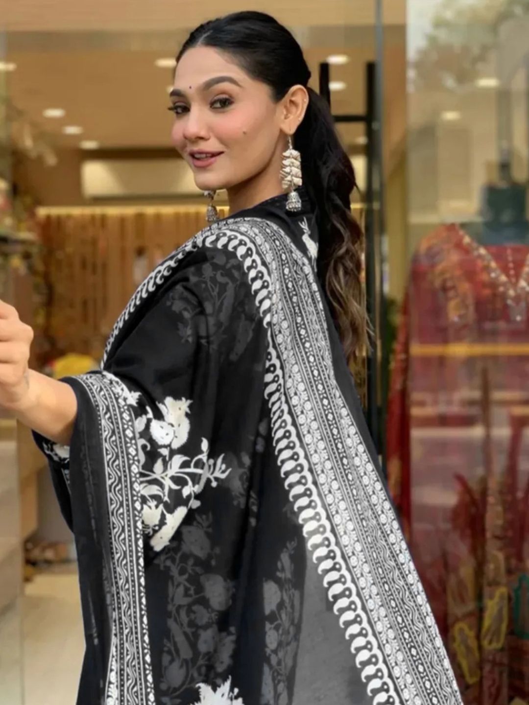 BAESD Women Floral Printed Regular Kurta with Palazzos & With Dupatta-picture-34