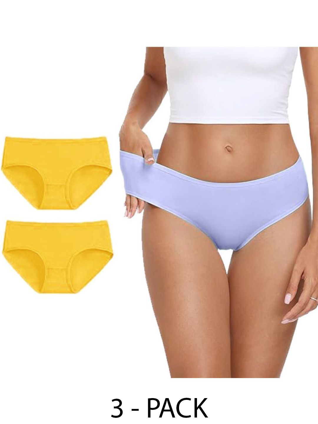 Diving Deep Women Pack of 3 Cotton Hipster Briefs-picture-19