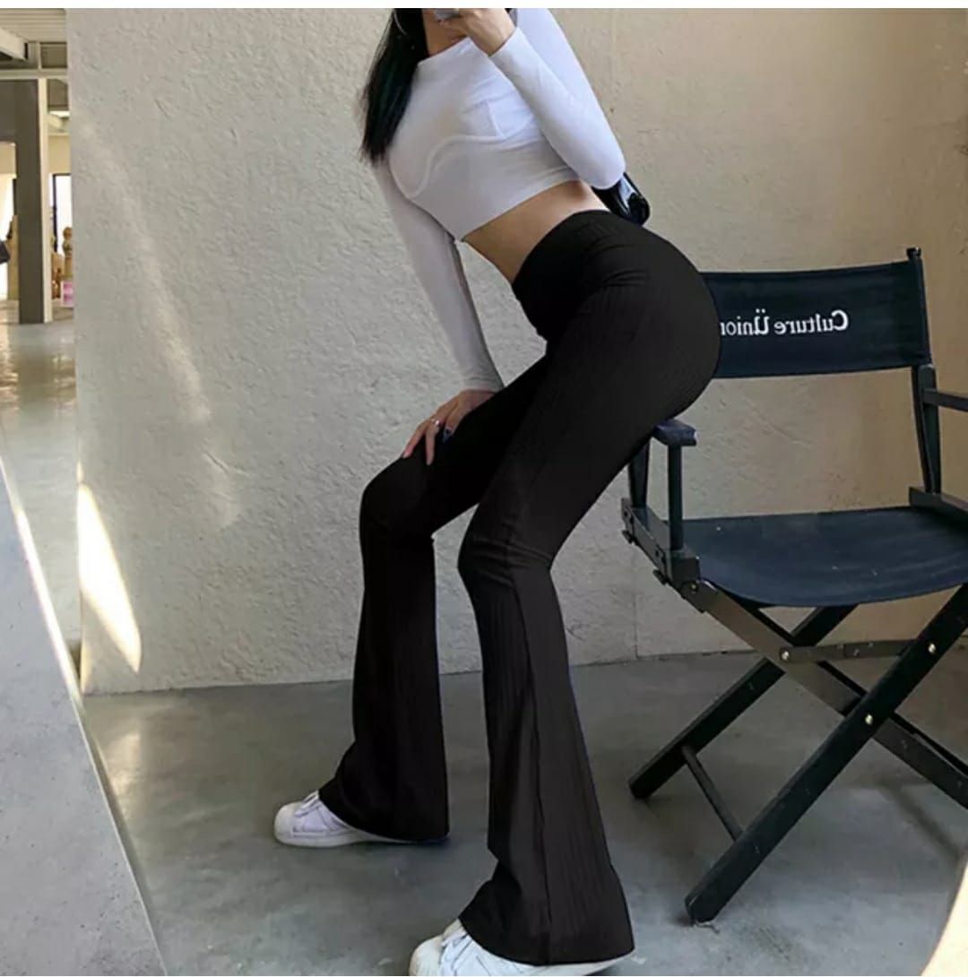 Next One Women Smart Flared High-Rise Easy Wash Trousers-picture-25