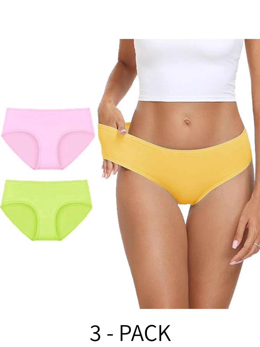 Diving Deep Women Pack of 3 Cotton Hipster Briefs-picture-27