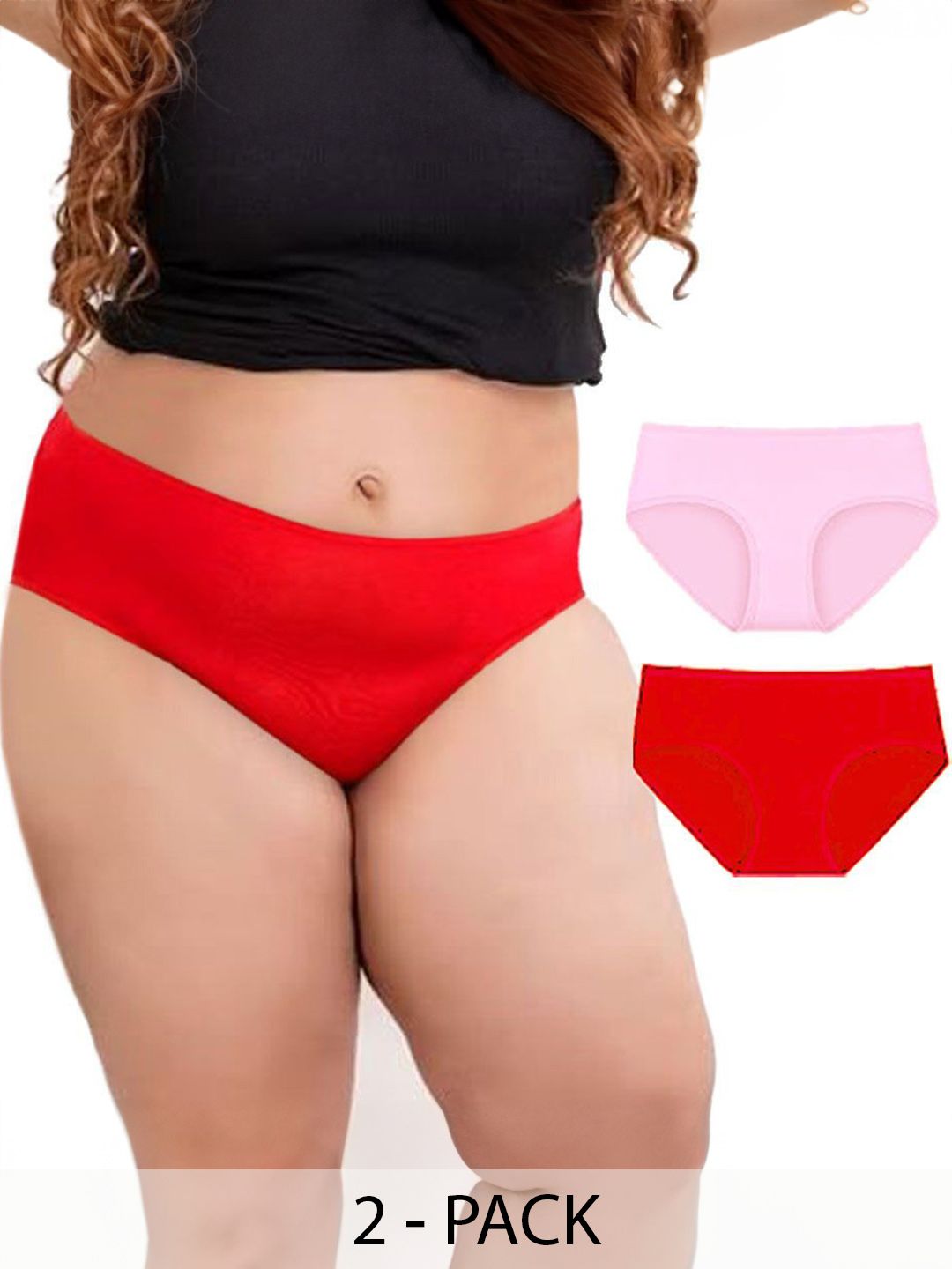 Diving Deep Women Pack of 2 Cotton Assorted Hipster Briefs-picture-36