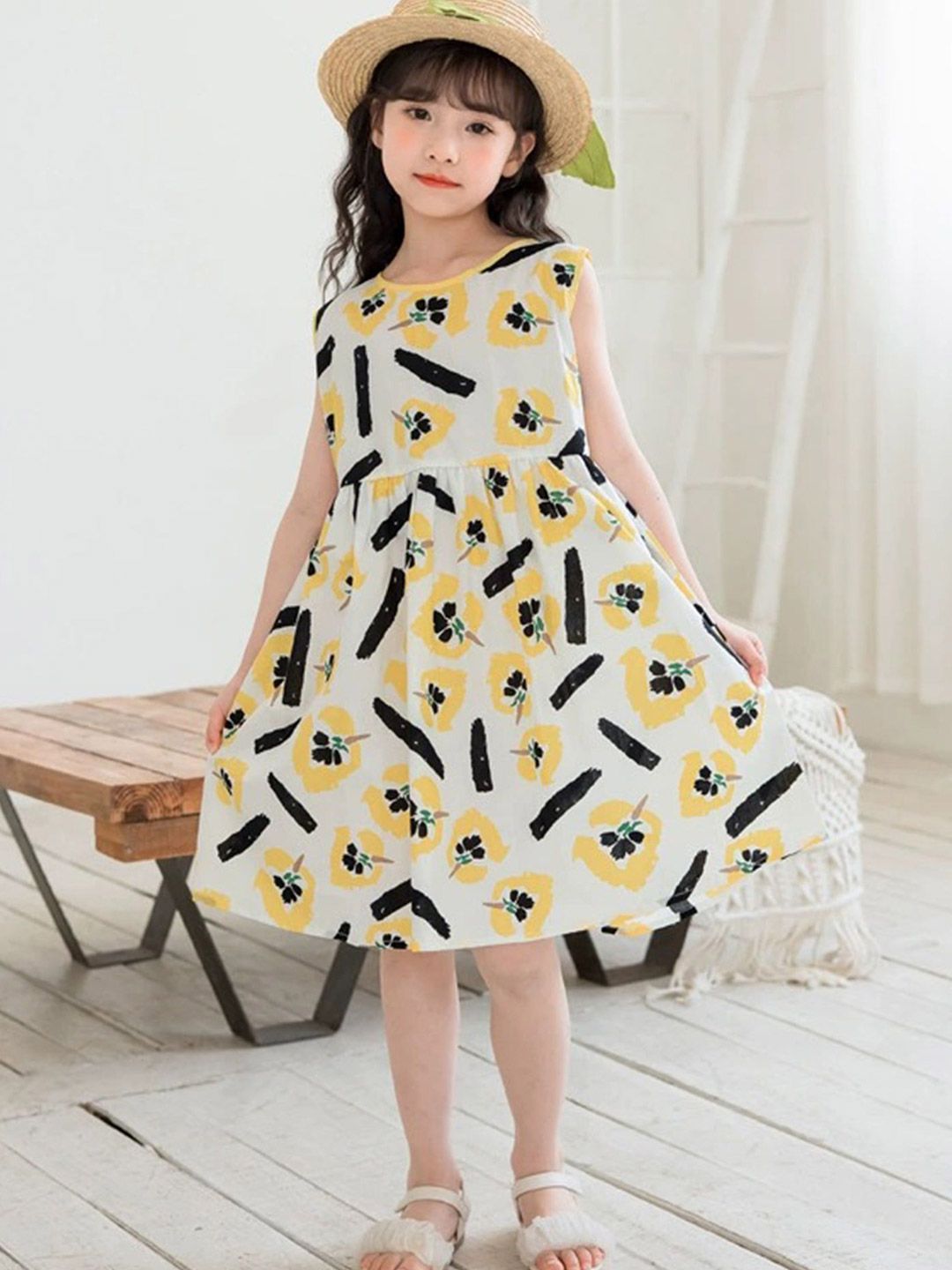 LULU & SKY Print Fit & Flare Dress-picture-53