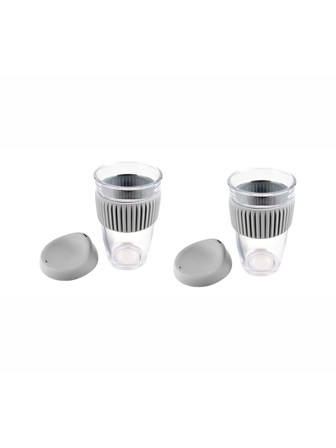 We3 Grey Solid Glass Glossy Cups Set of Cups and Mugs-picture-27