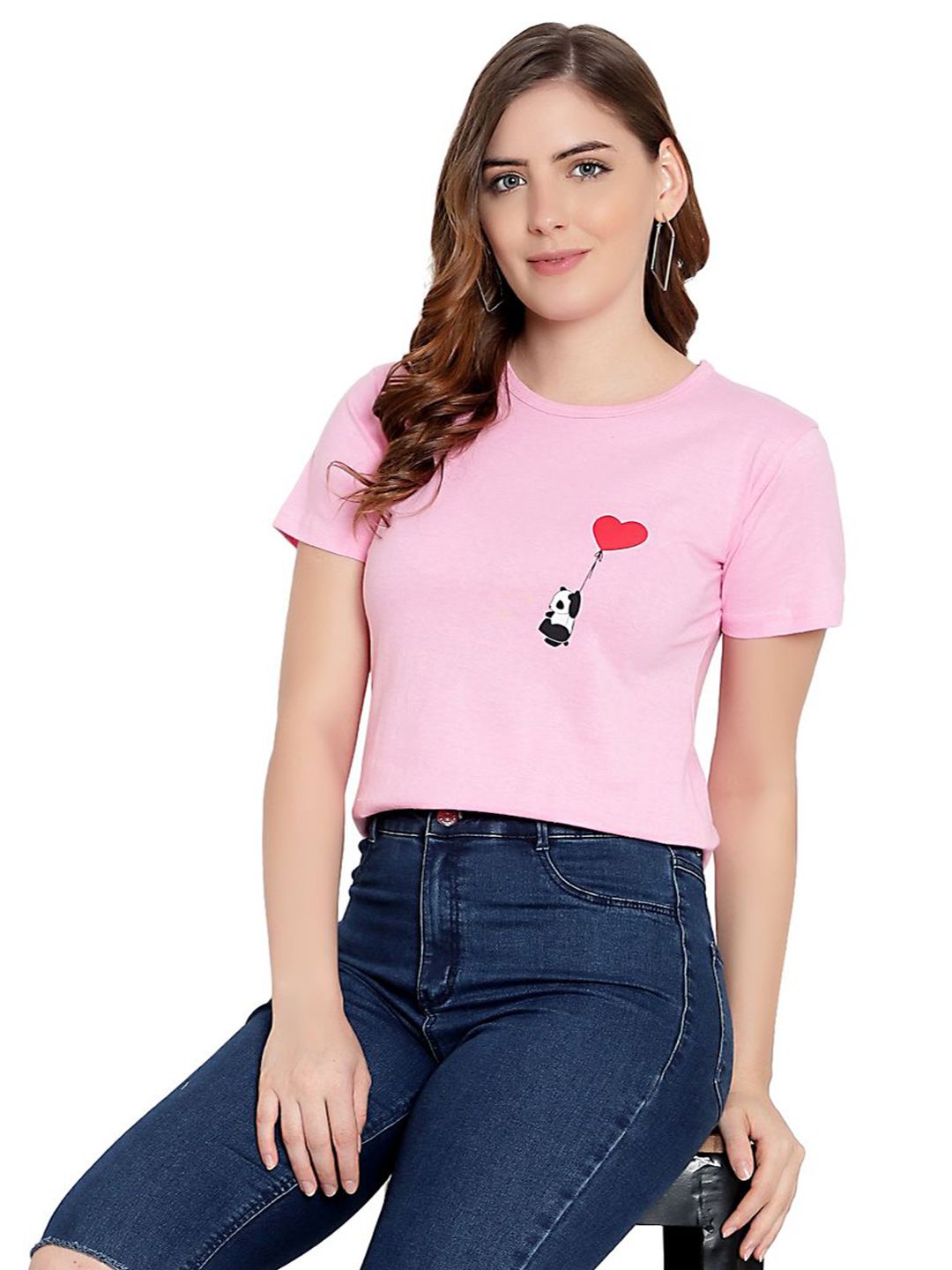 DEEPMAYRA COLLECTION Print Cotton High-Low Top-picture-25