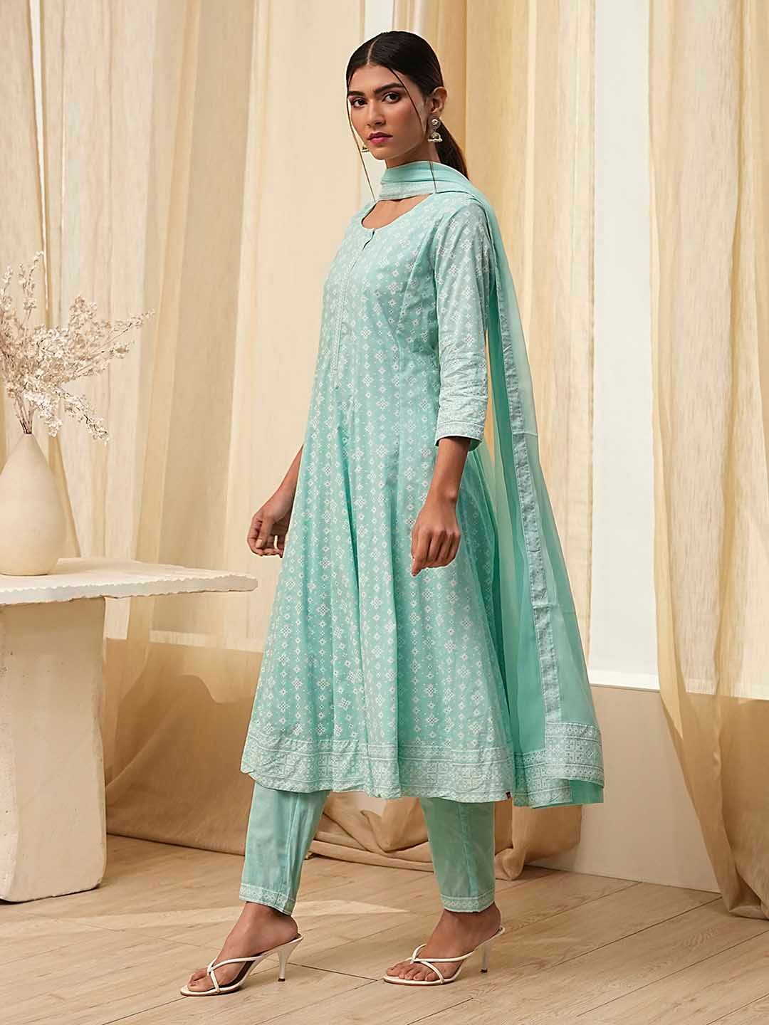 Women Black Regular Pure Cotton Kurta with Palazzos