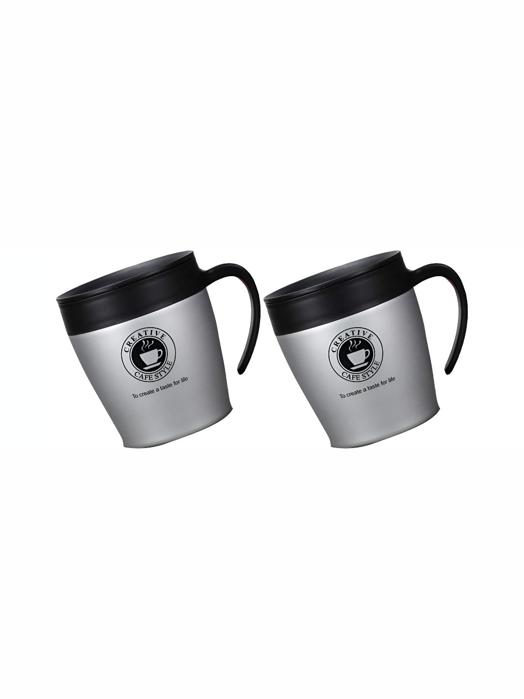 We3 Grey Printed Stainless Steel Glossy Mugs Set of Cups and Mugs-picture-30