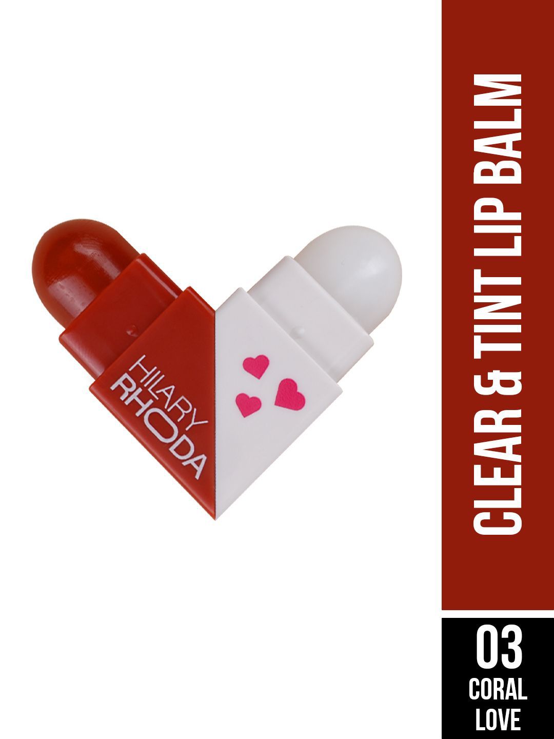 Hilary Rhoda 2 Sided Clear & Tint Lip Balm With Shea Butter-2.27g Each Side -Coral Love 03-picture-26