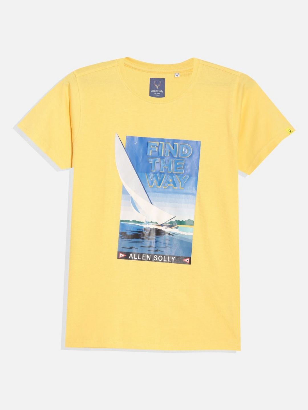 Allen Solly Junior Boys Graphic Printed Round Neck Cotton T-shirt-picture-58