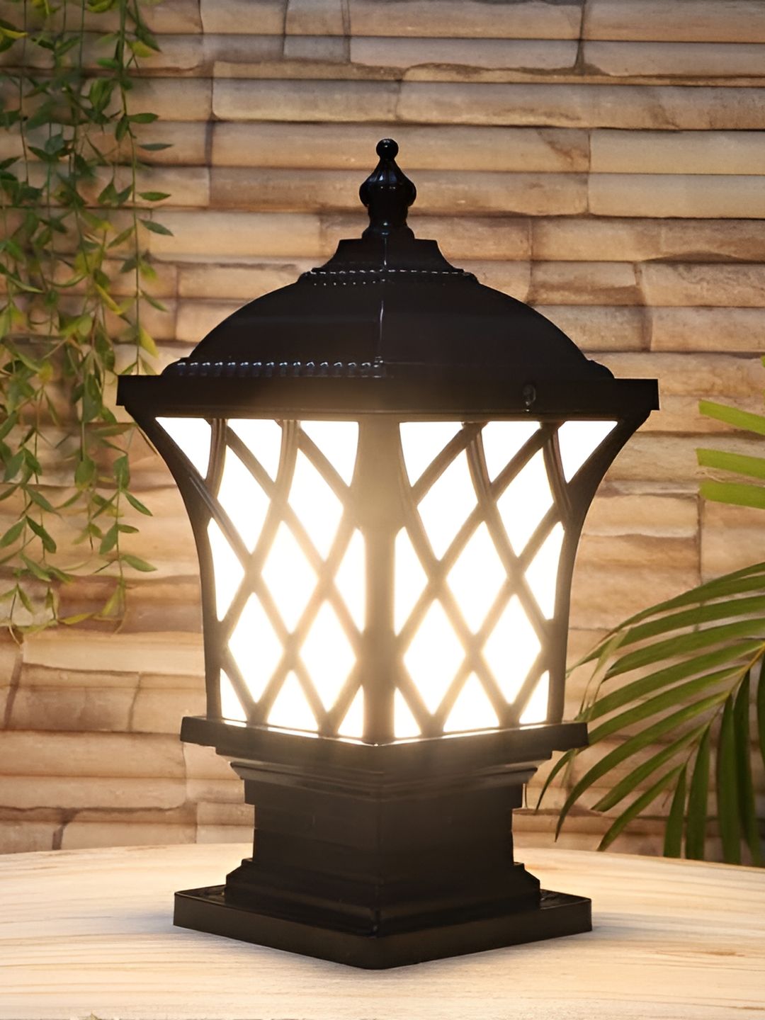 Areezo Black Outdoor Waterproof Gate Light-image-1