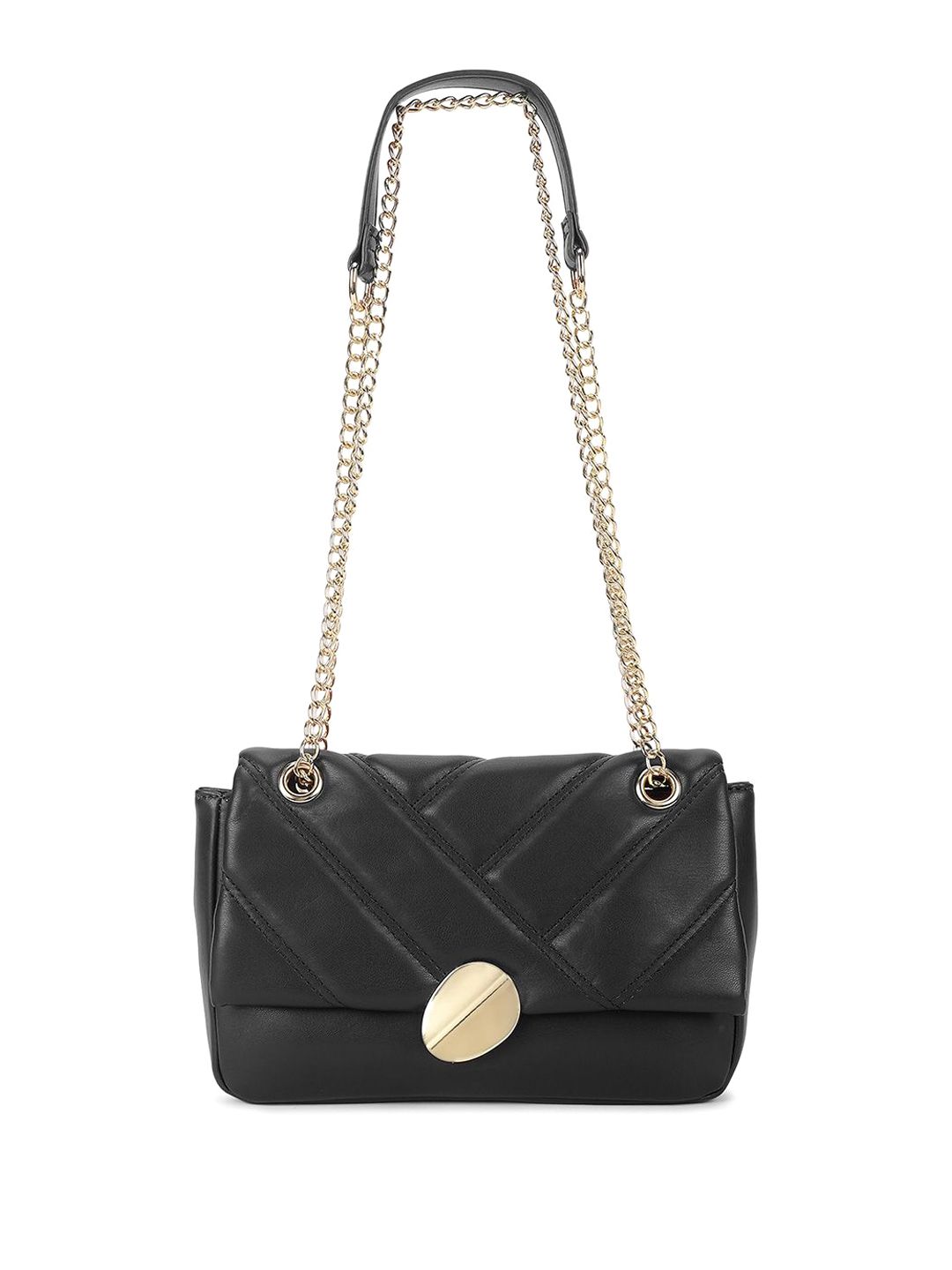 Fastrack Textured PU Structured Sling Bag with Quilted-picture-34