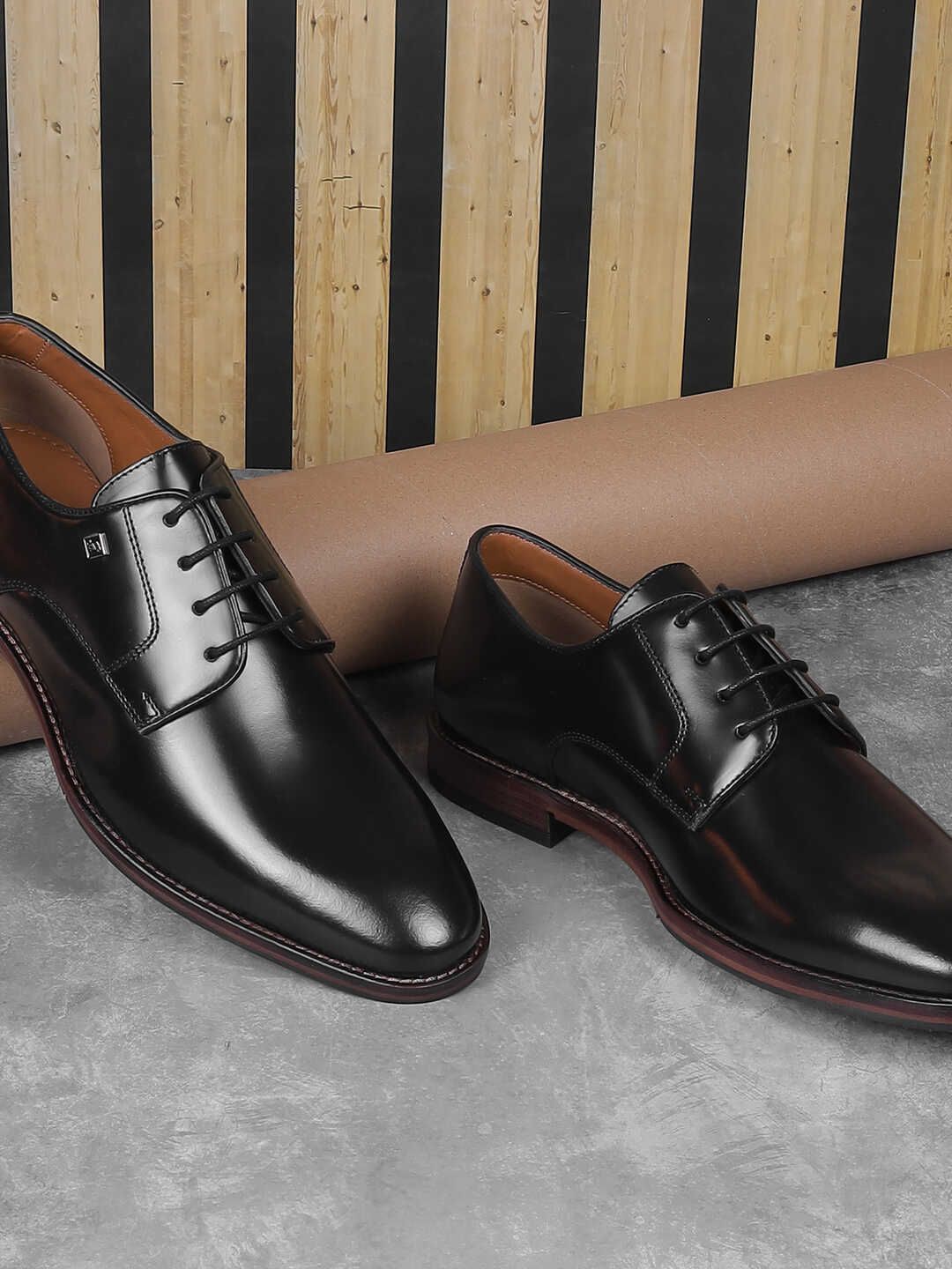 J.FONTINI Men Leather Formal Derbys Shoes-picture-21