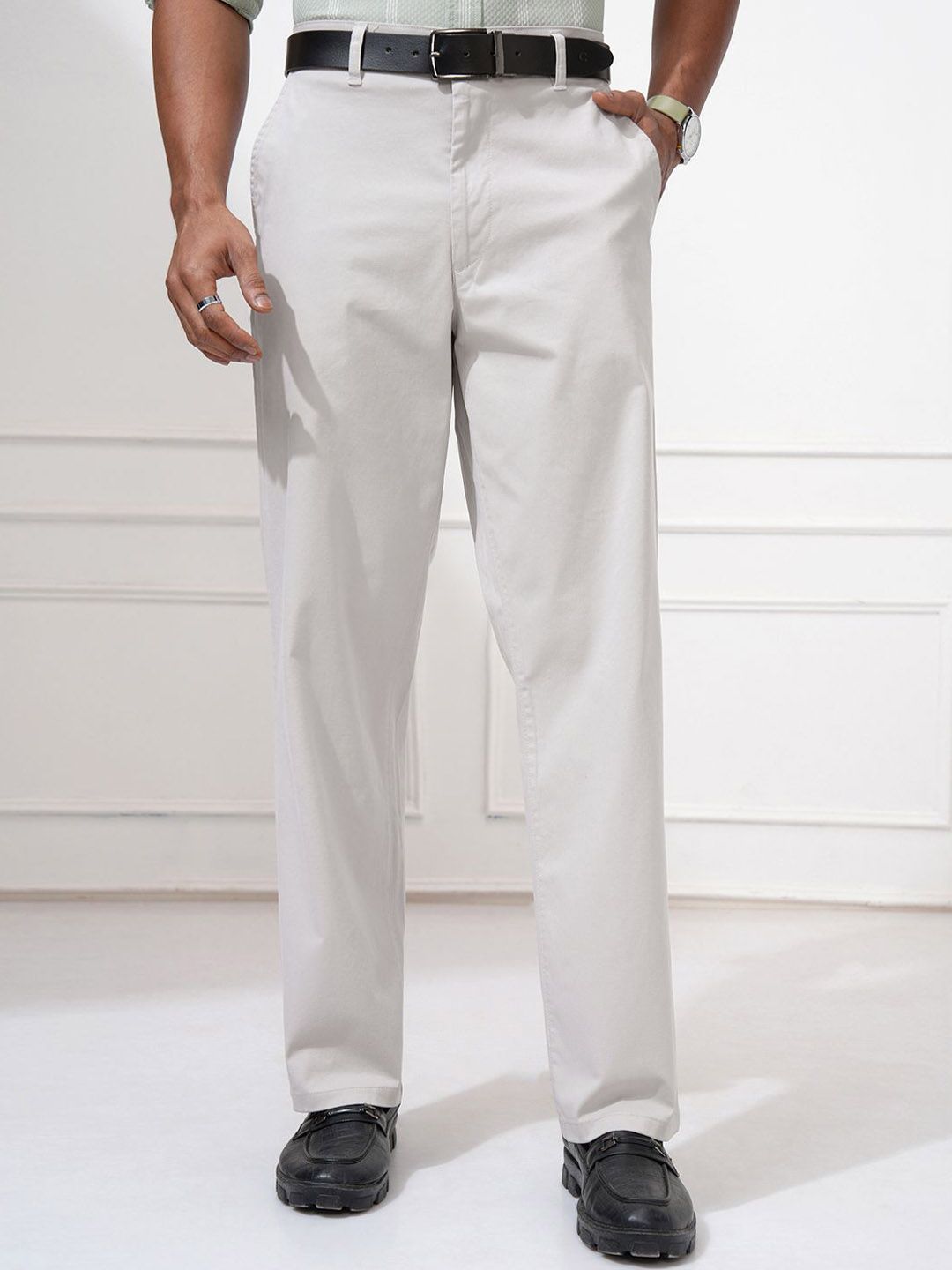 LOCOMOTIVE Men Mid-Rise Chinos Trousers-picture-24