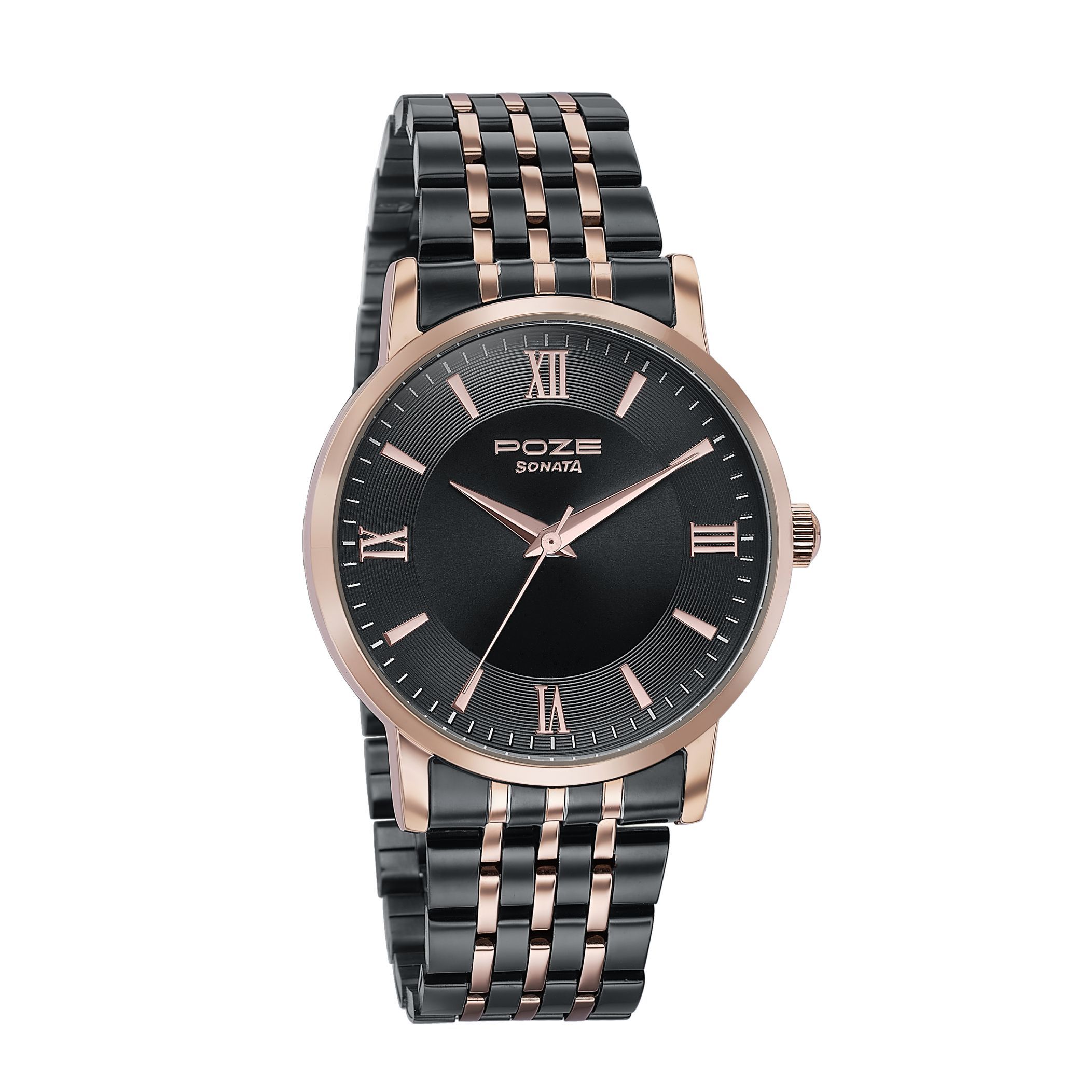 Sonata Men Poze Textured Dial Quartz Analogue Watch SP70058KM01-image-16