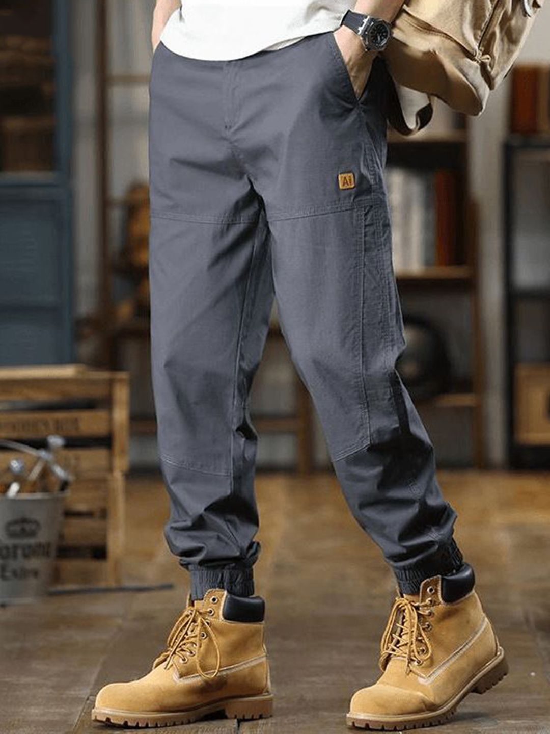 StyleCast Men Straight Fit Joggers Trousers-picture-21