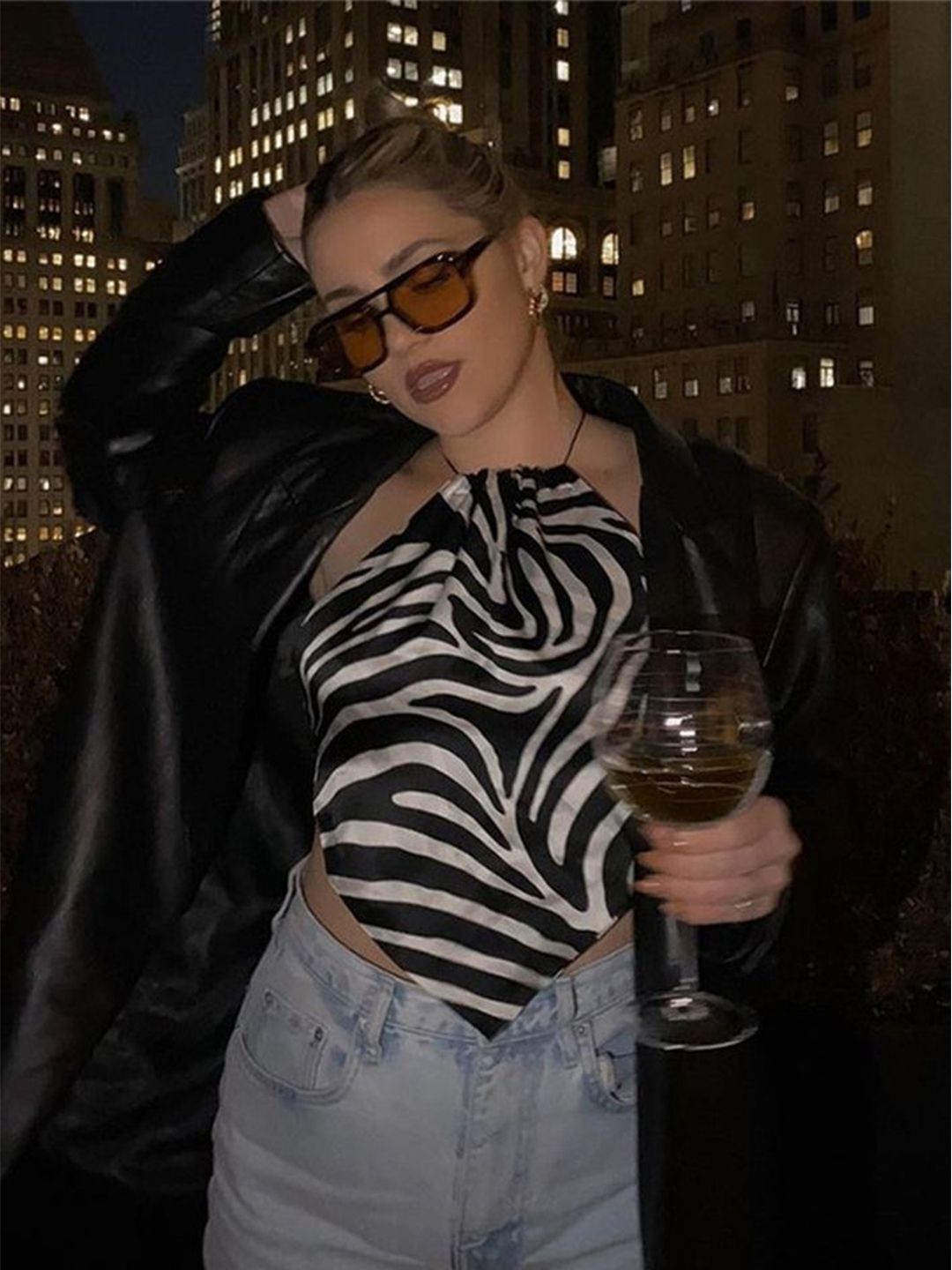 LULU & SKY Printed Halter Neck Crop Top-picture-37