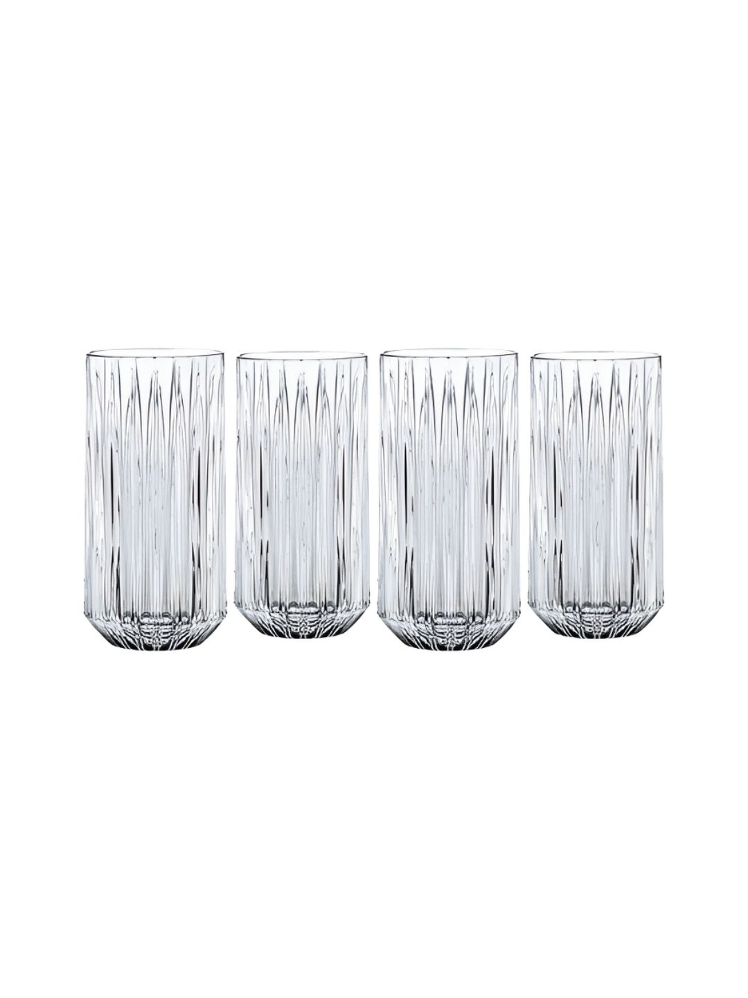 Nachtmann Transparent 4 Pieces Textured Jules Water Glasses-image-19
