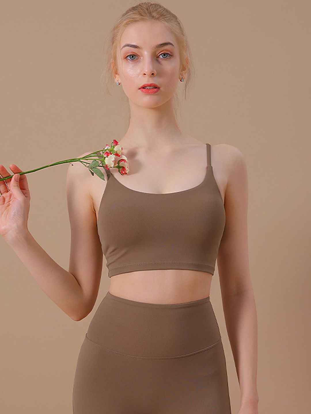 LULU & SKY Women Full Coverage Non-Wired and Removable Padding Workout Bra-image-39