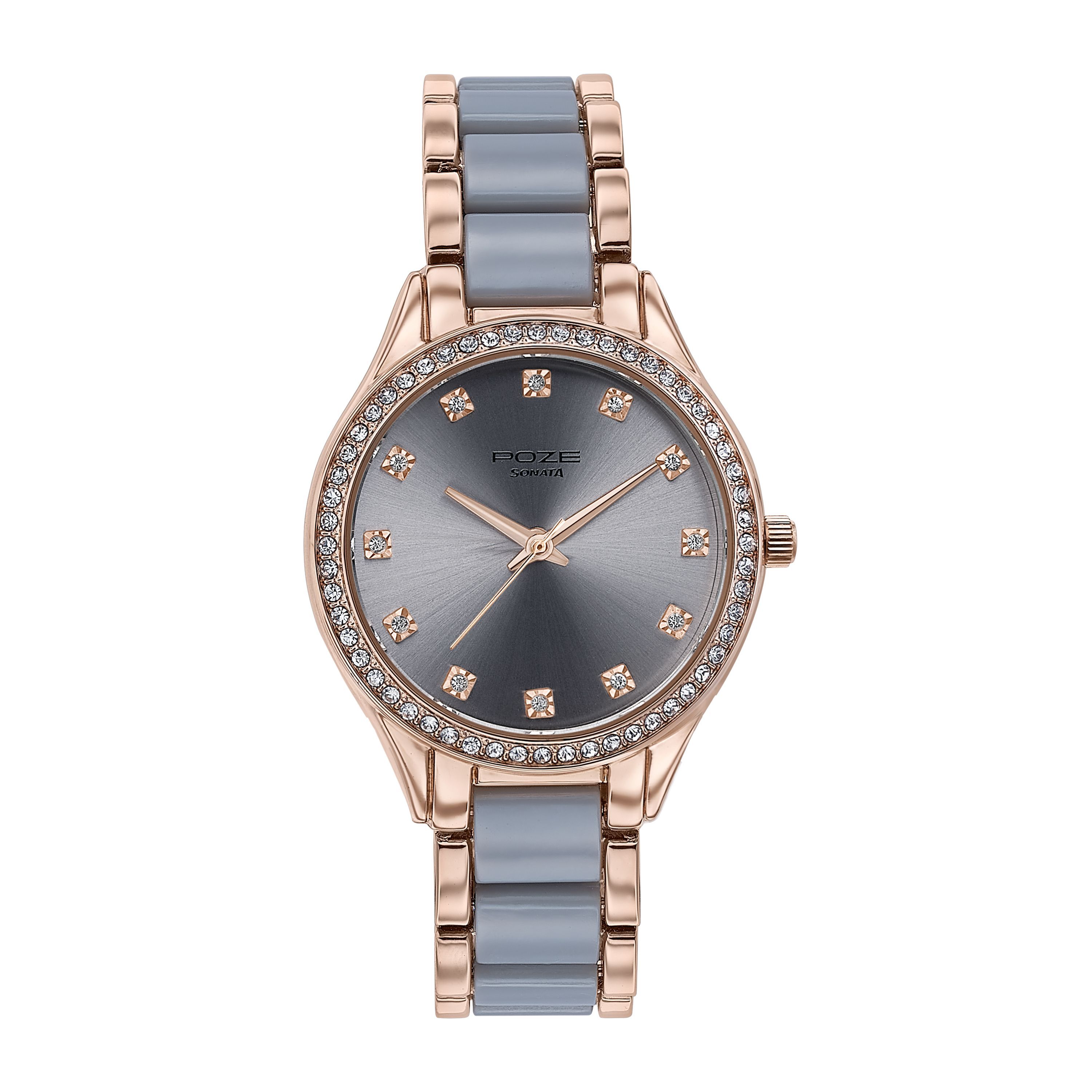 Sonata Women Poze Embellished Dial Analogue Quartz Watch SP80054KM02W-image-13