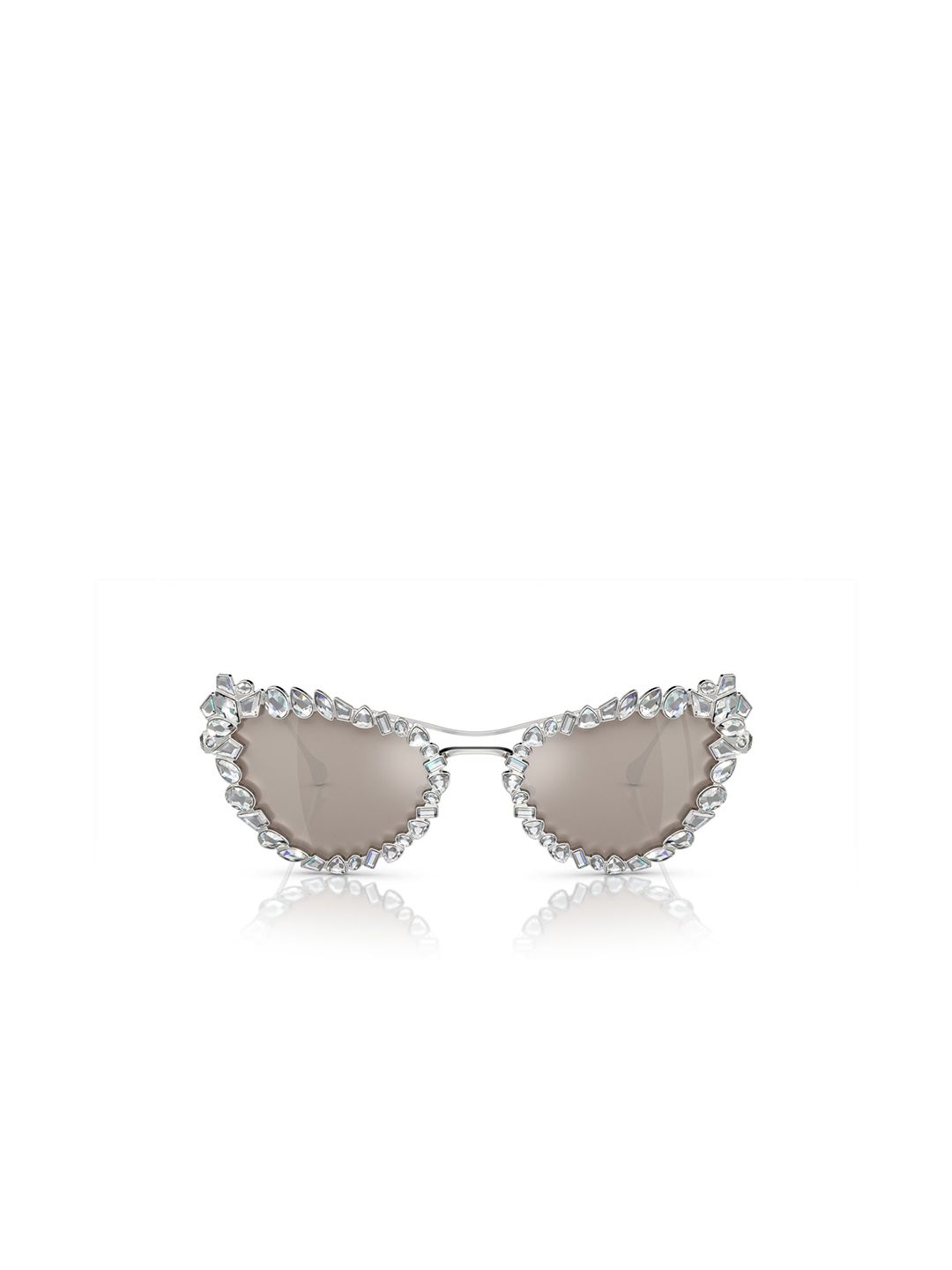 SWAROVSKI Unisex Mesmera Crystals Studded UV Protection Clip-On Sunglasses 5679552-image-4