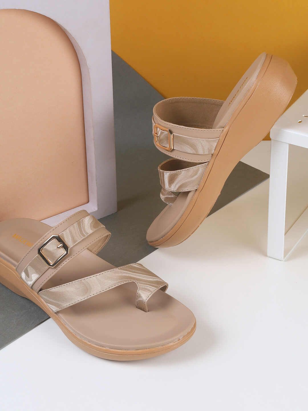 WALKWAY by Metro Colourblocked Block Pumps with Buckles-picture-32