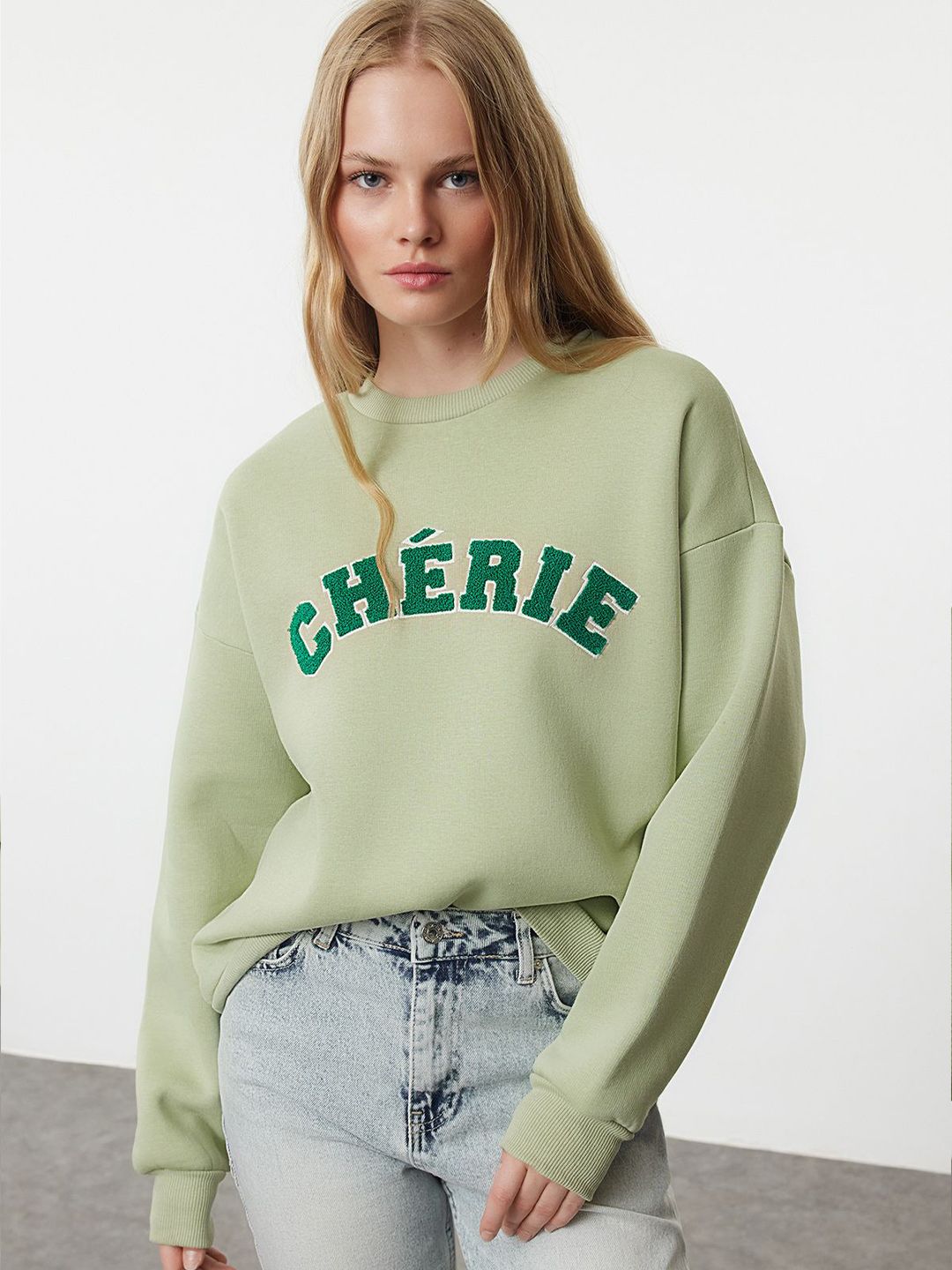 Trendyol Women Round Neck Sweatshirt-picture-17