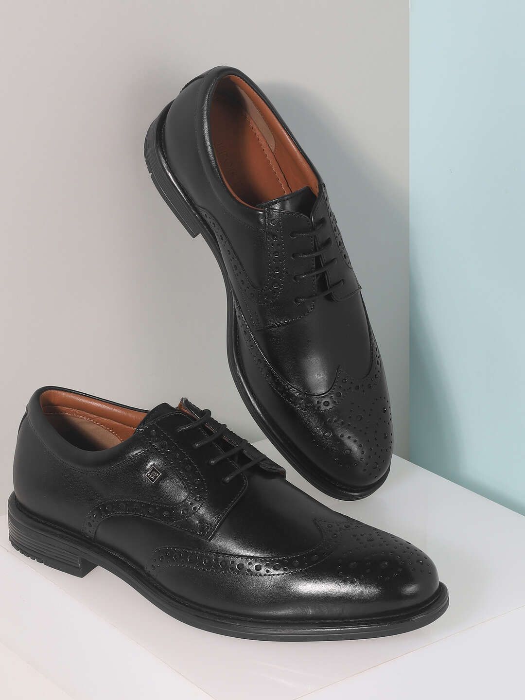 J.FONTINI Men Leather Lace-Ups Formal Derbys Shoes-picture-41