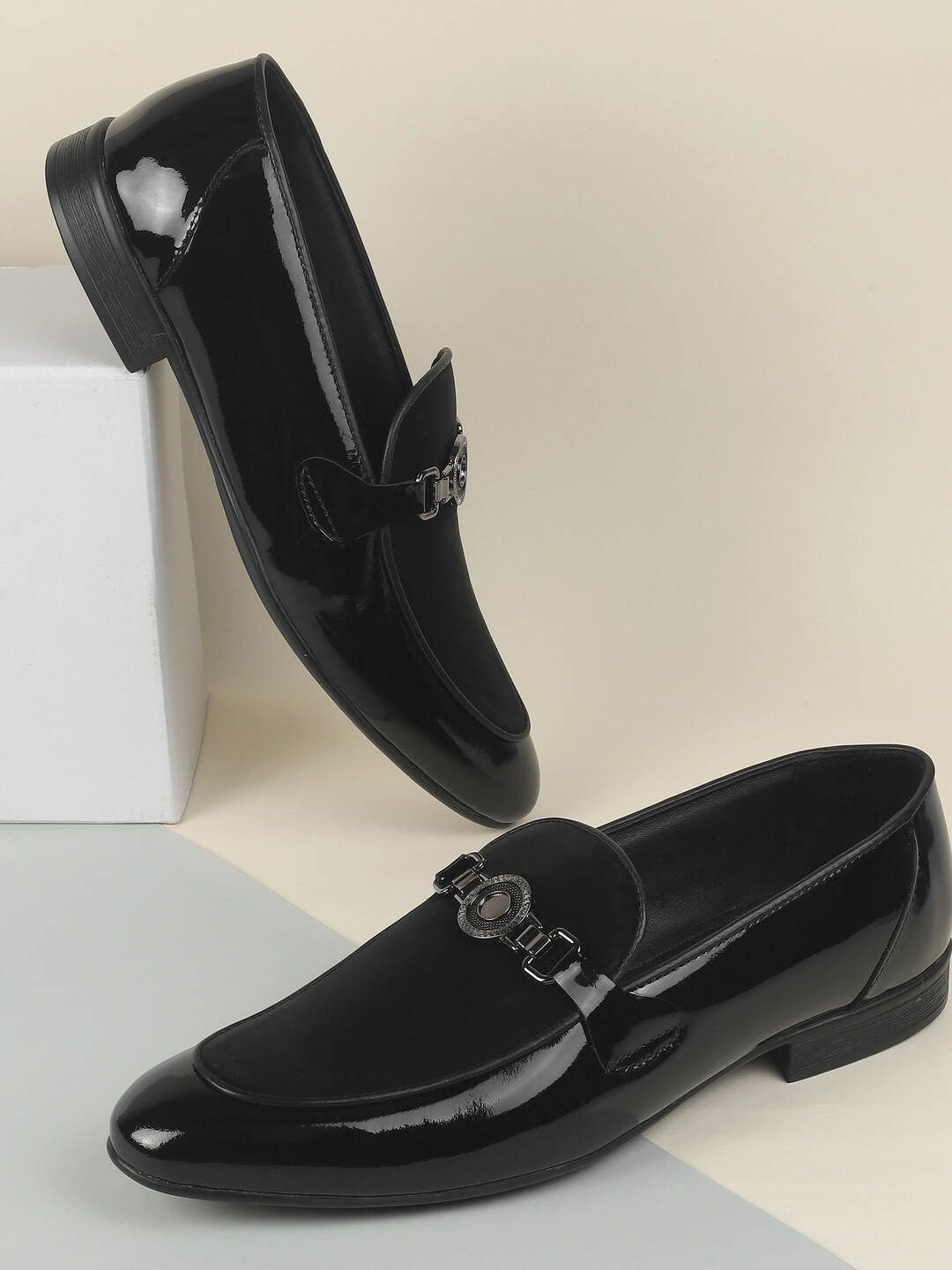 Mochi Men Leather Formal Slip-On Loafers Shoes-picture-32