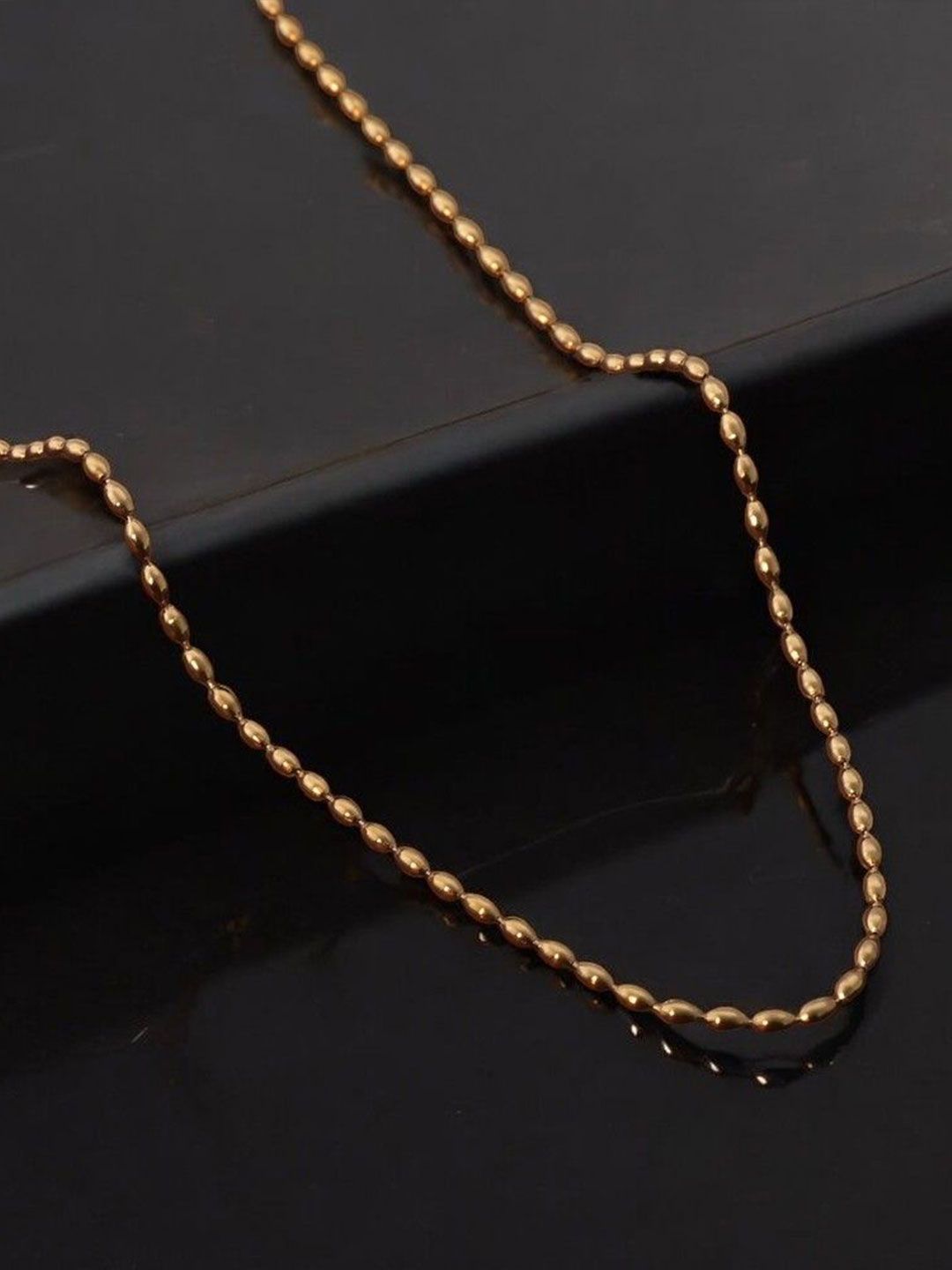 PALMONAS 18K Gold-Plated Stainless Steel Minimal Chain-picture-17