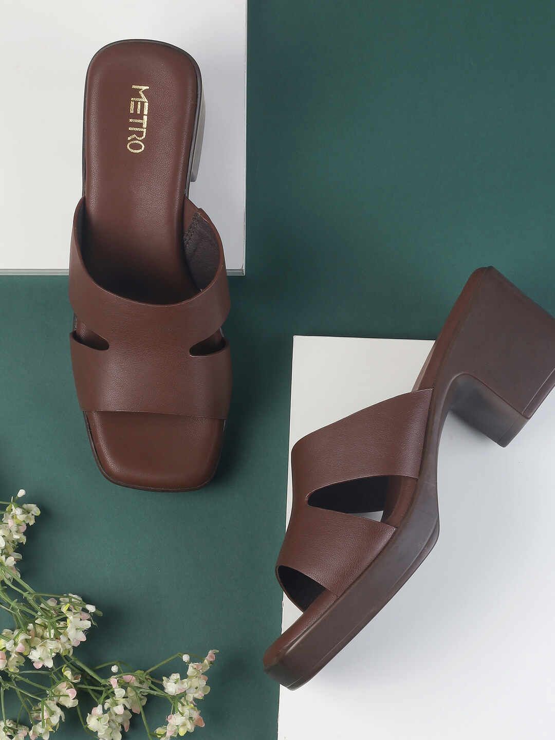 Metro Women Block Heel Sandals-picture-10