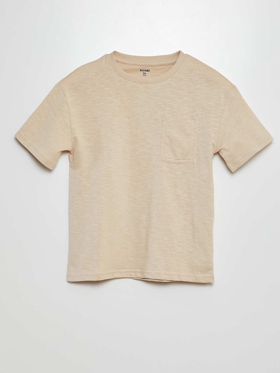 KIABI Boys Solid Round Neck Cotton T-shirt-picture-37