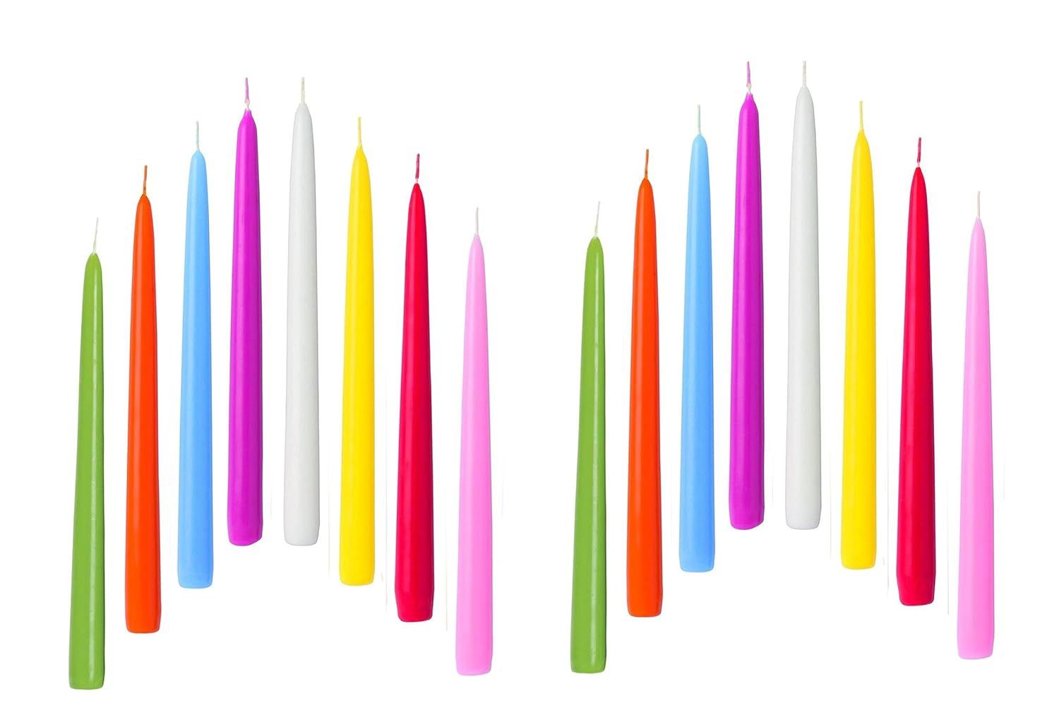 atorakushon 16 pcs multicolor Scented Tapered Candles-picture-29