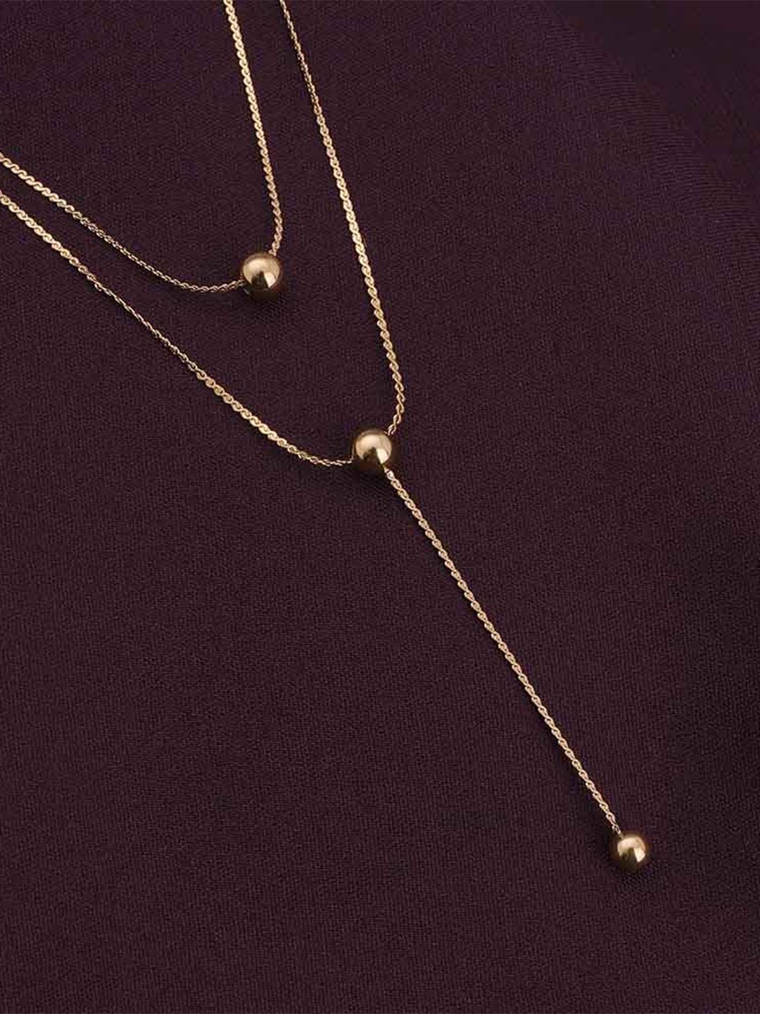 PALMONAS 18K Gold-Plated Stainless Steel Layered Chain-picture-18