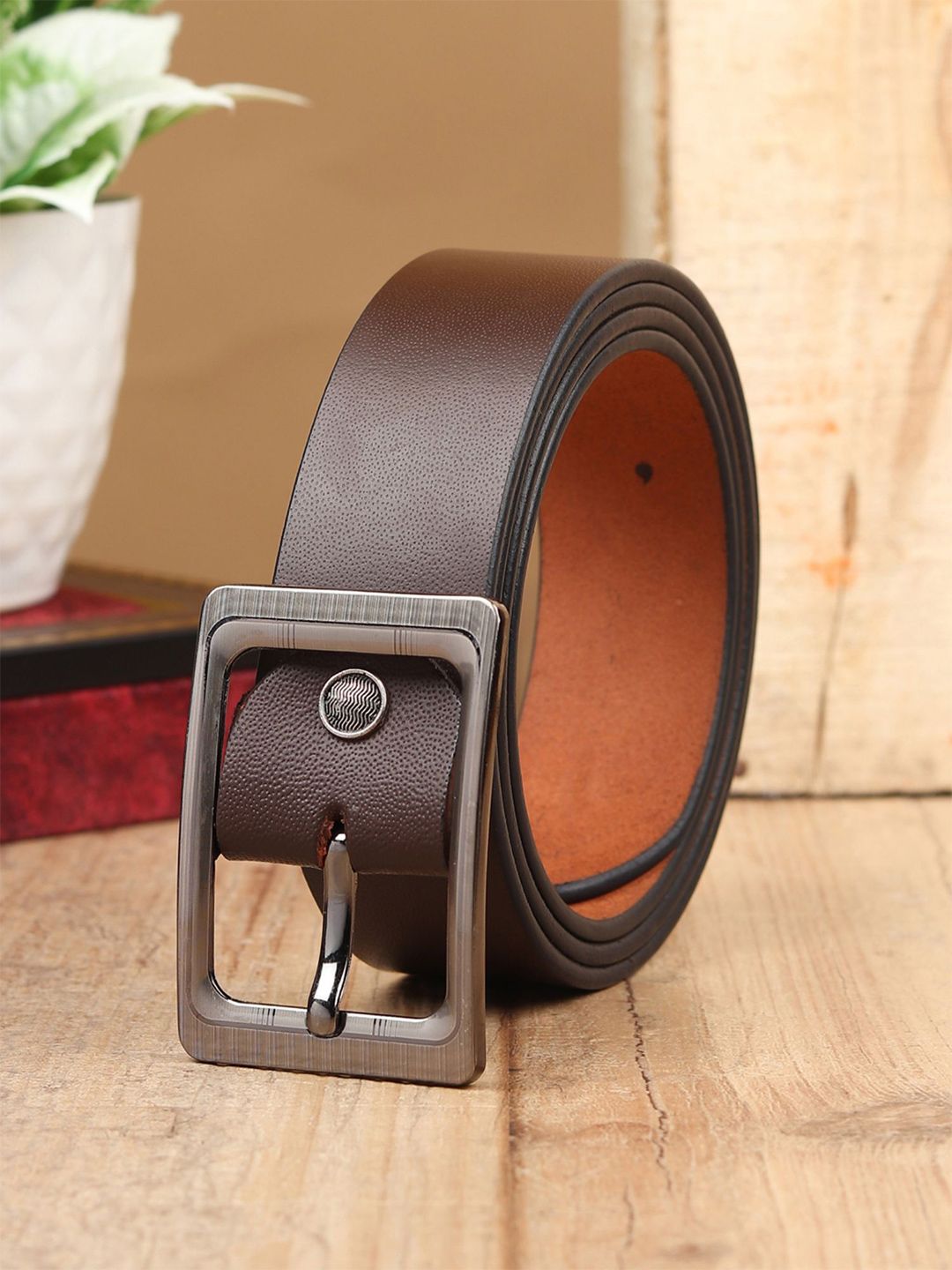 Provogue Men Textured Leather Formal Belt-picture-18