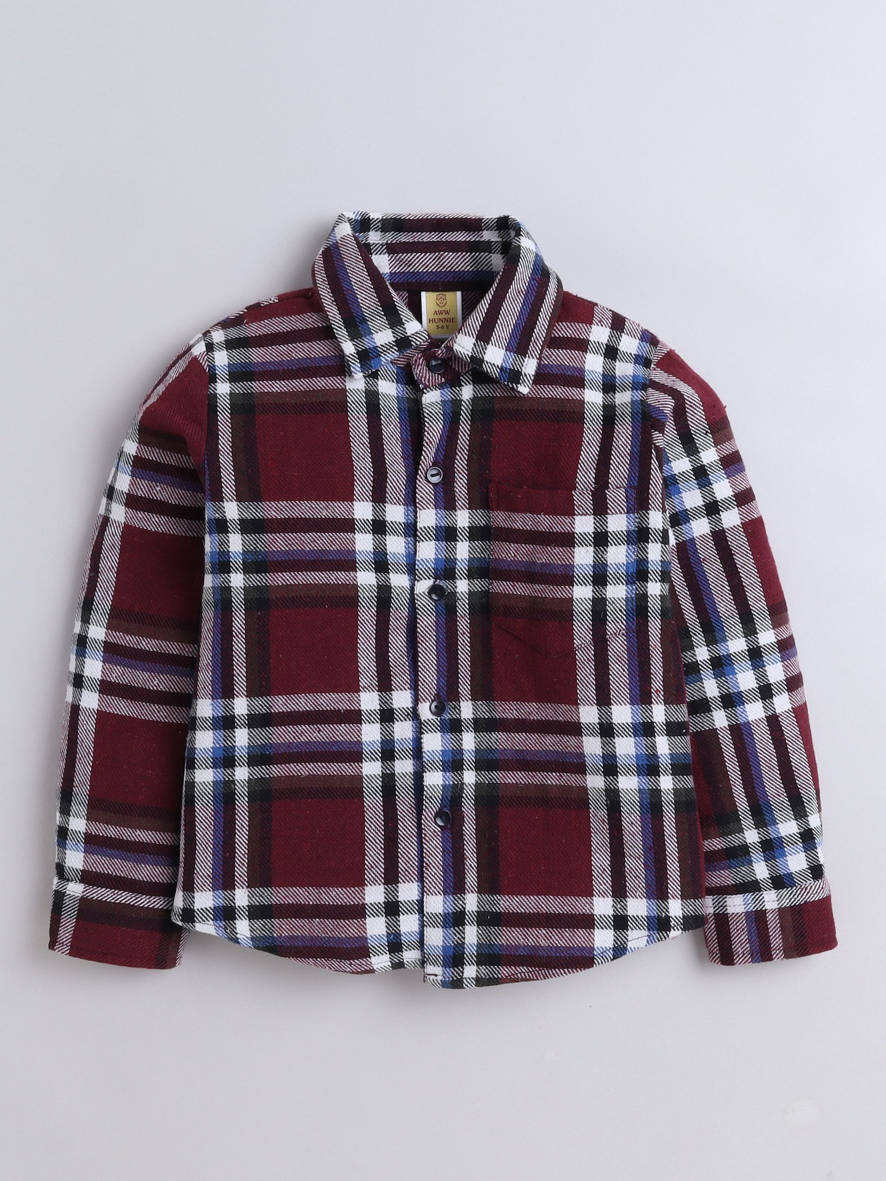 AWW HUNNIE Boys Comfort Checked Casual Shirt-picture-19