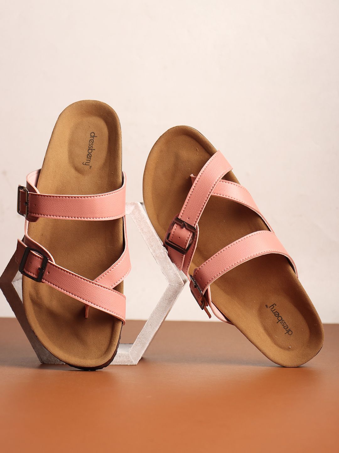 DressBerry Women Open Toe Flats with Buckles-picture-36