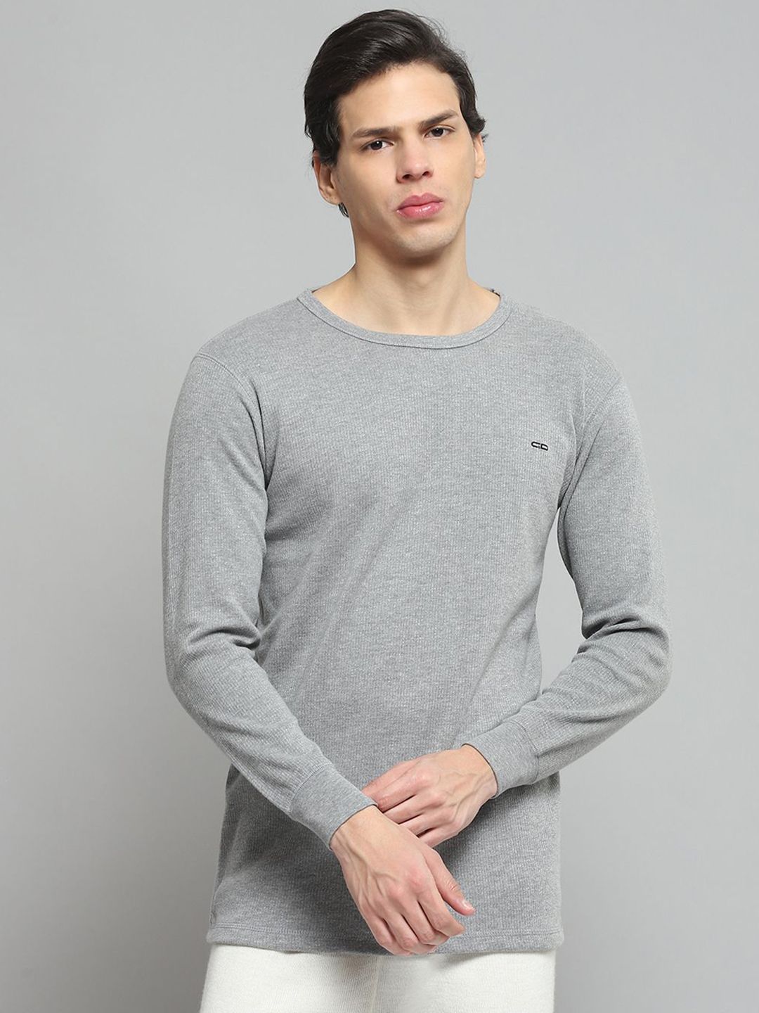 Monte Carlo Men Round Neck Full Sleeve Ribbed Thermal Top-picture-45