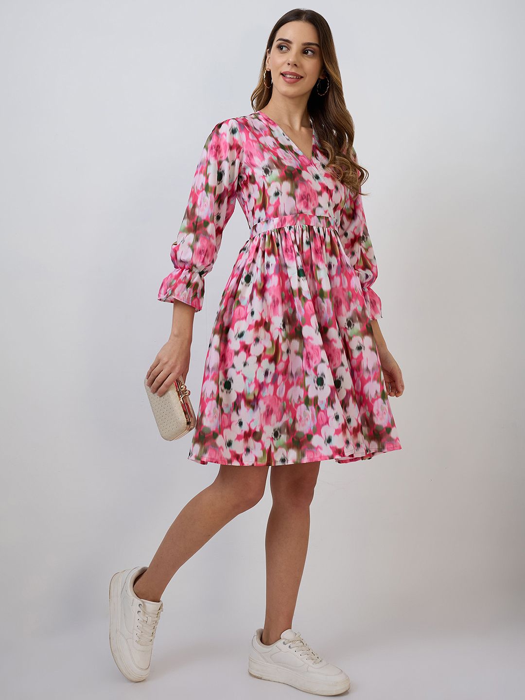 floral flare dress main image 1